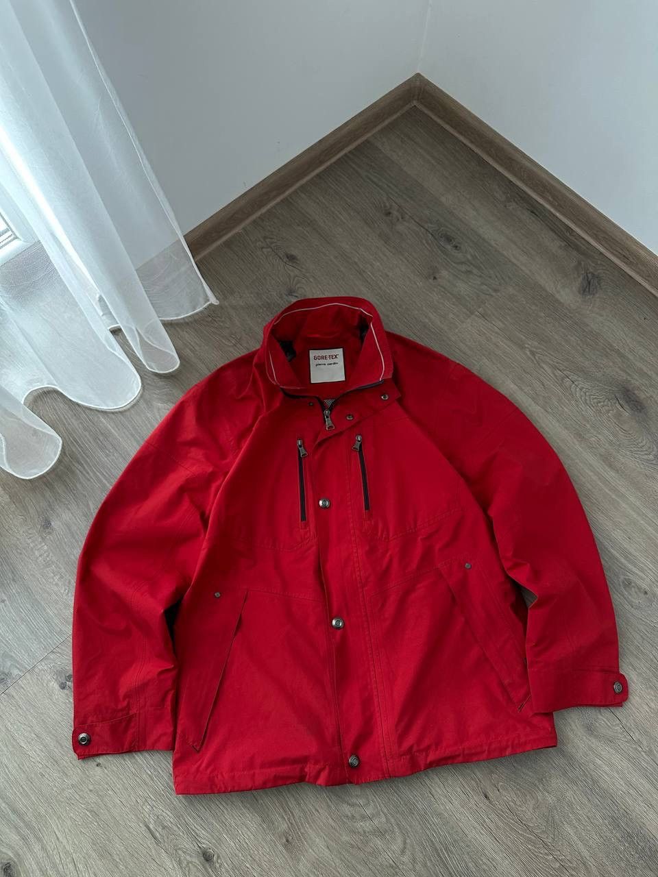 Goretex × Pierre Cardin × Vintage Vintage Pierre Cardin Red Zip Gore-Tex Jacket Size US M / EU 48-50 / 2 - 14 Thumbnail