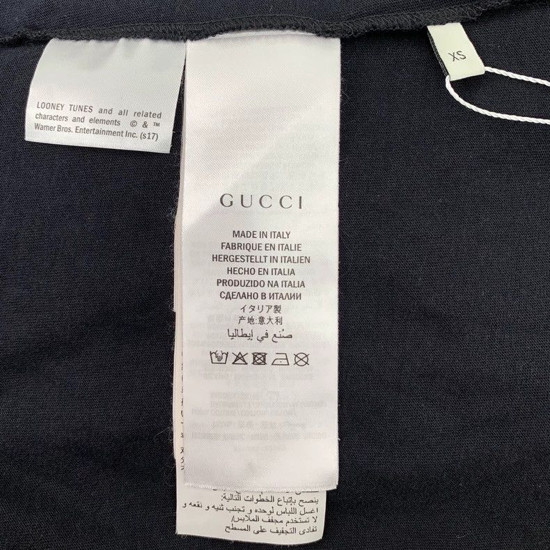Gucci Gucci Black pattern printed sequin cotton short-sleeved T-s Size US XS / EU 42 / 0 - 6 Thumbnail