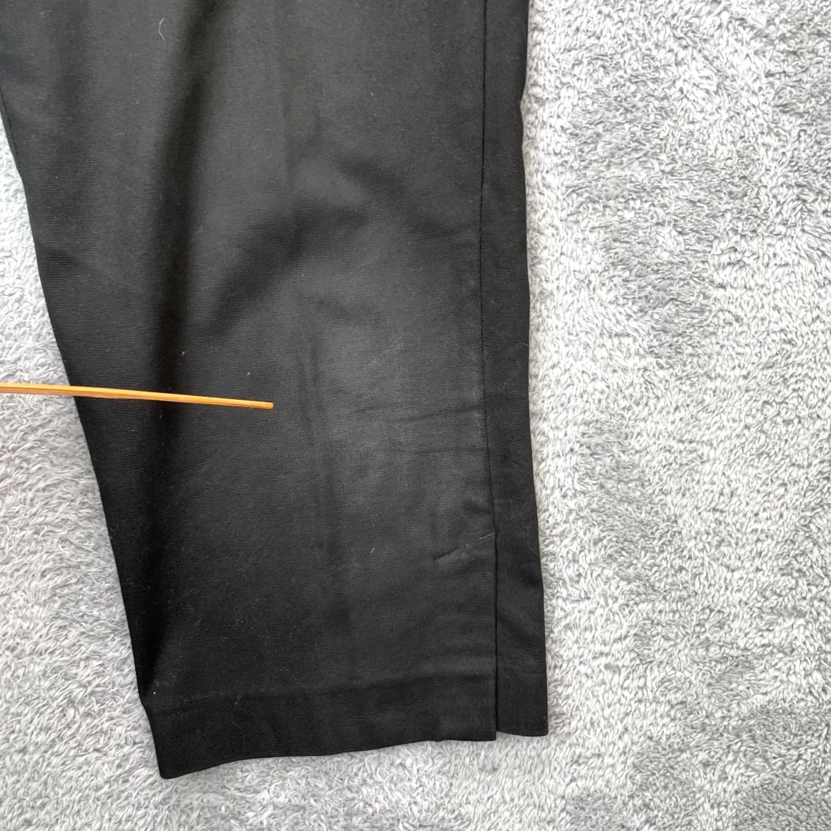 Talbots Talbots Pants Womens 12P Black Capri Cotton Stretch Cropped Straight Leg Capris Size 24" / US 00 / IT 34 - 5 Thumbnail
