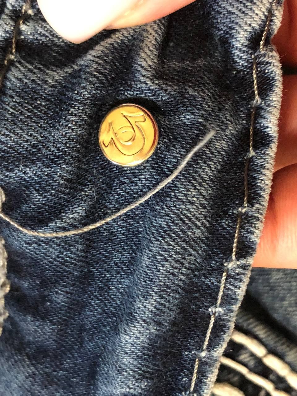 True Religion Vintage Y2k True Religion Big Logo Jeans Size 32" / US 10 / IT 46 - 10 Thumbnail