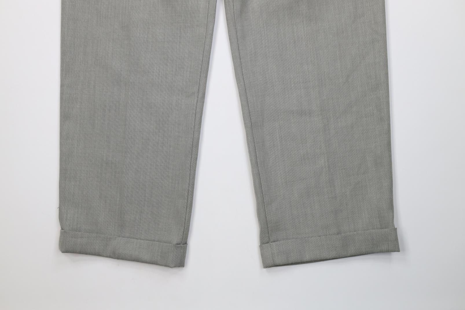 Vintage Vintage 90s Streetwear Gabardine Knit Wide Leg Chino Pants Size US 32 / EU 48 - 4 Thumbnail