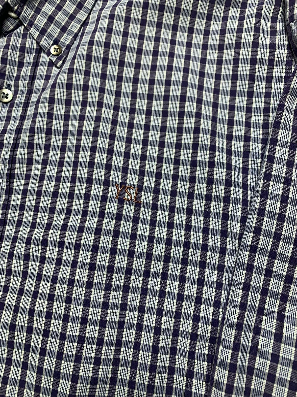 Vintage × Yves Saint Laurent Vintage Yves Saint Laurent plaid shirt size L rare Size US XXL / EU 58 / 5 - 3 Thumbnail