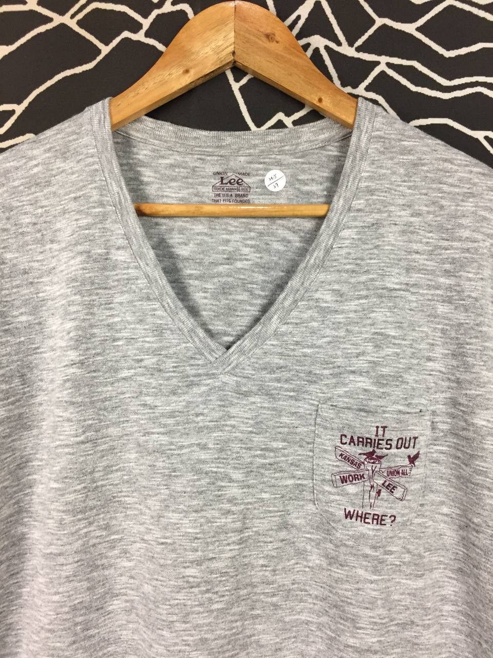 Lee Vtg Lee Union Made Kansas Workwear Graphic Pocket Tee Size US L / EU 52-54 / 3 - 3 Thumbnail