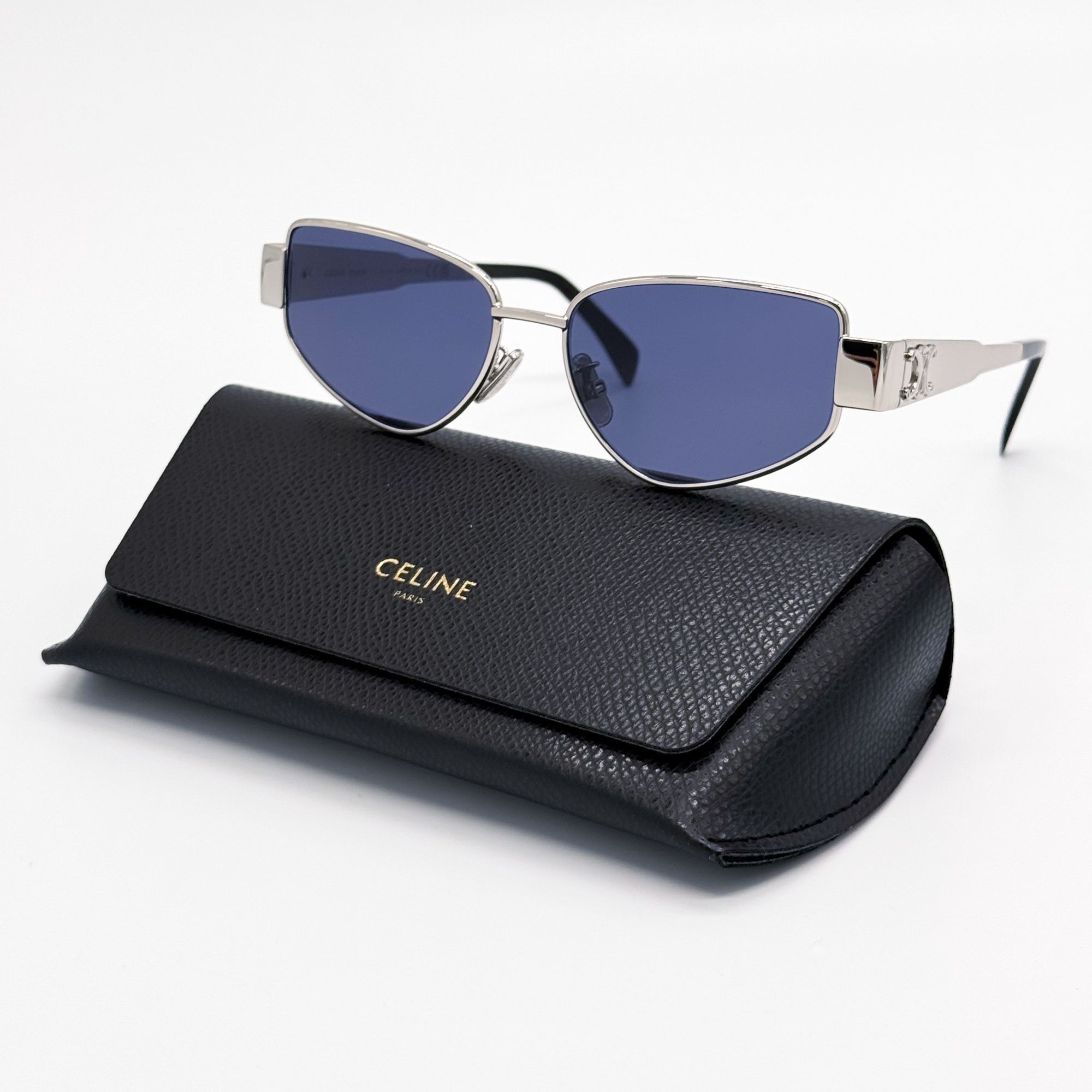 Celine NEW CL40293U 16V CELINE SUNGLASSES SILVER BLUE WOMEN EYEWEAR Size ONE SIZE - 1 Thumbnail