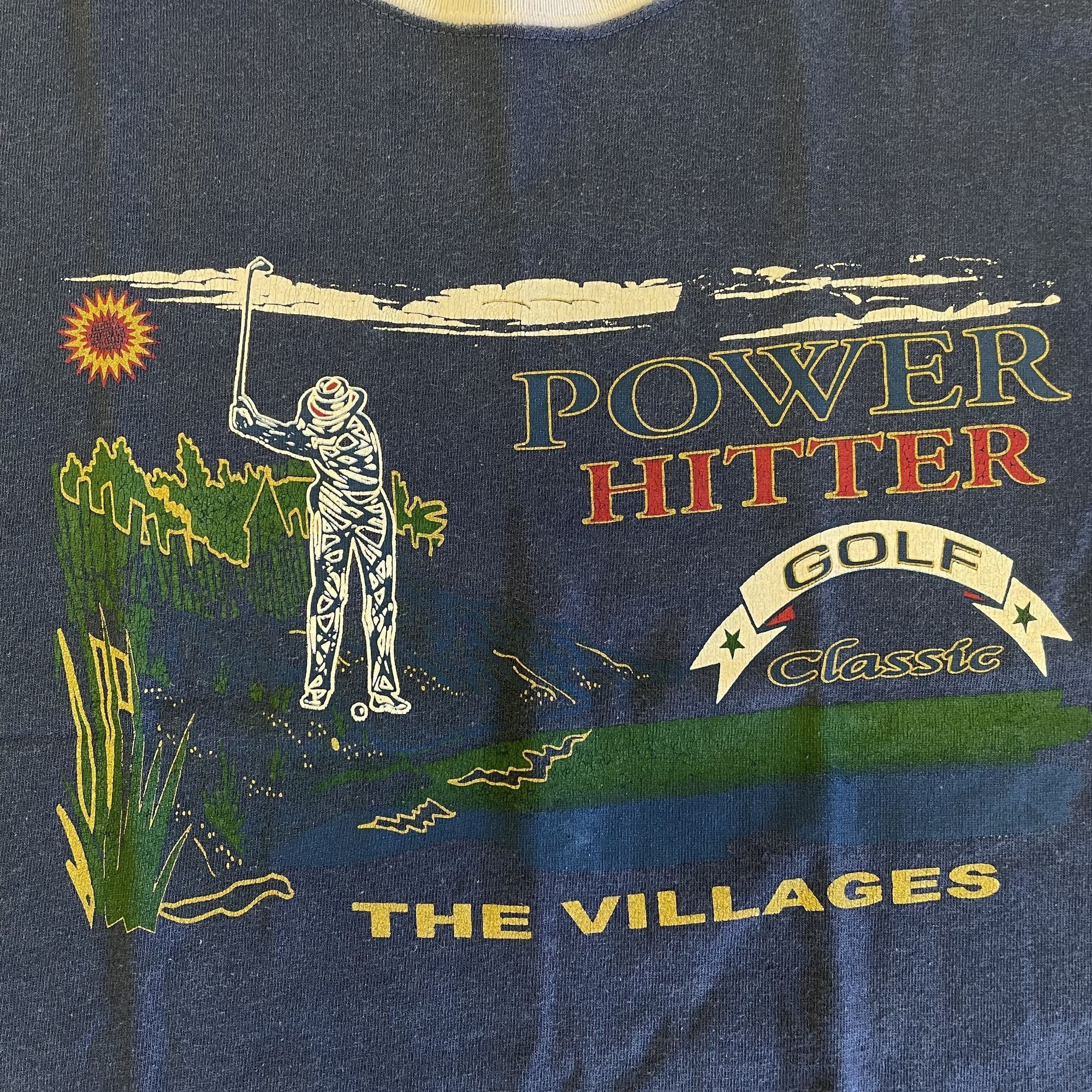 Other Vtg POWER HITTER Golf Classic The VILLAGES 50/50 RInger Size US M / EU 48-50 / 2 - 3 Thumbnail