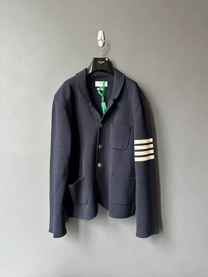 Thom Browne Wool knitted suit jacket 2505-Nextarrow