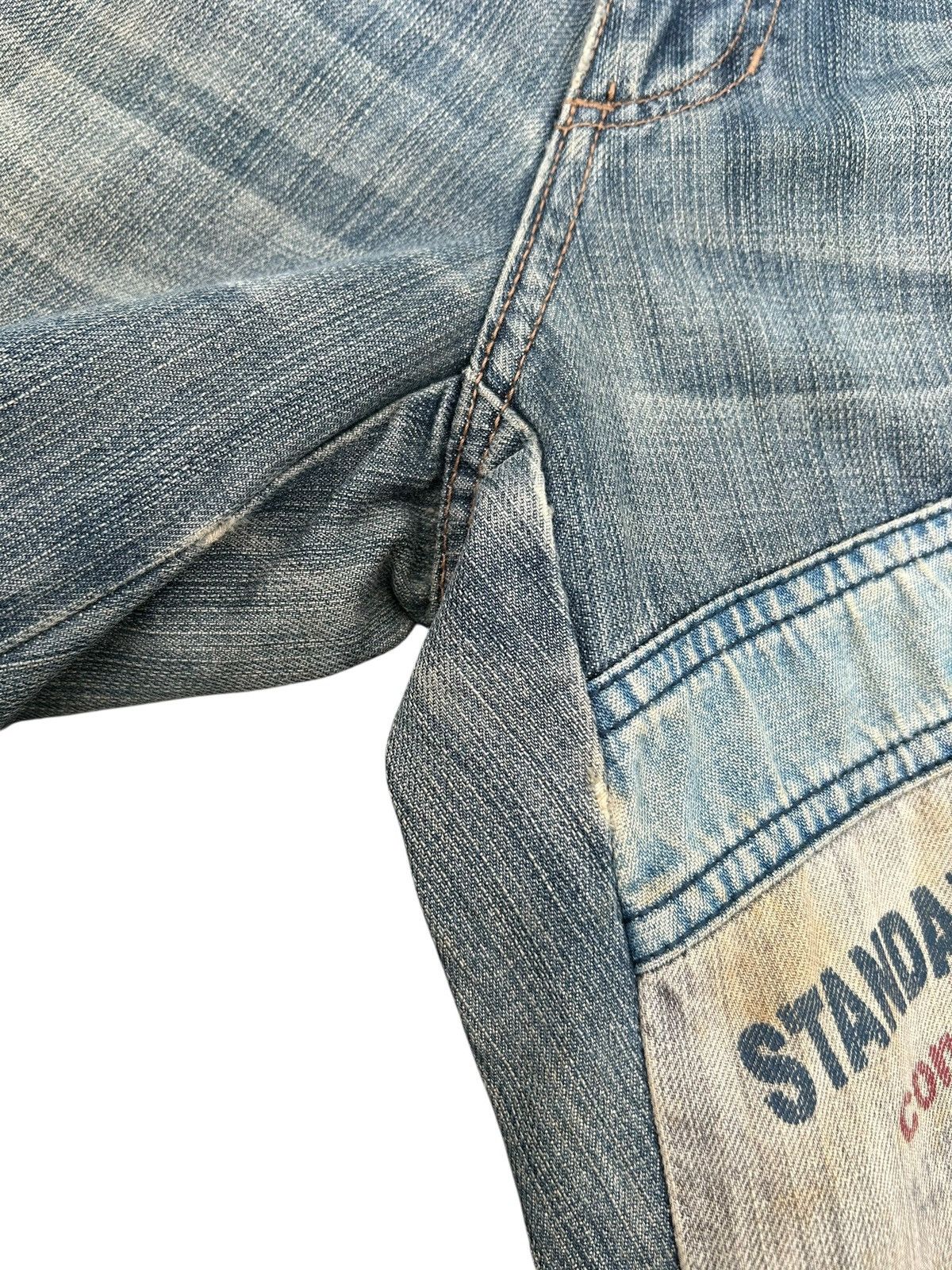 Kapital VINTAGE FUBU JEANS STREETWEAR DIRTY DENIM JEANS Size US 30 / EU 46 - 8 Thumbnail