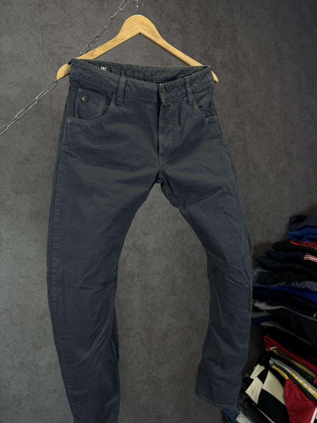 G-Star G Star designer asymmetric jeans Size US 29 - 3 Thumbnail