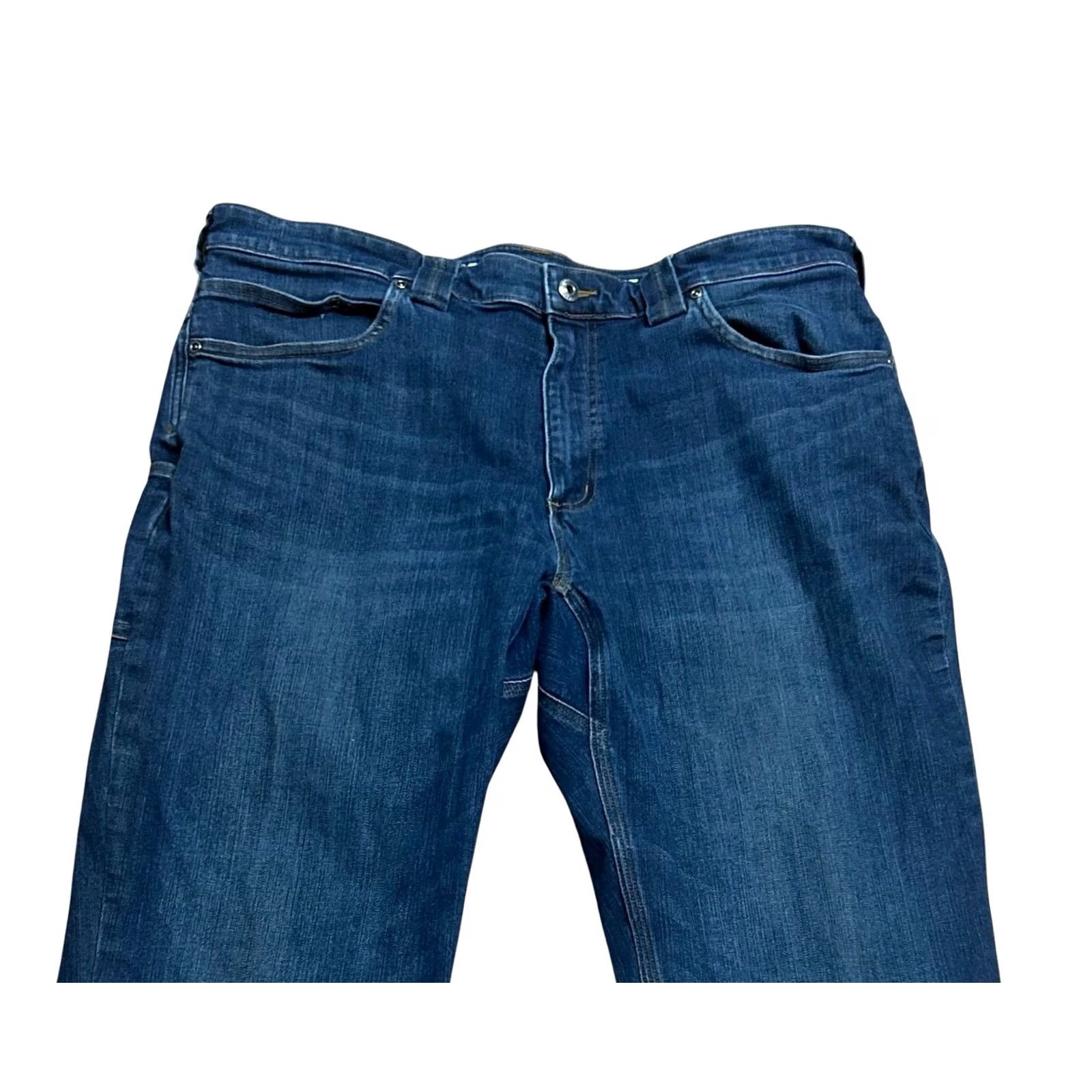 Duluth Trading Company Duluth Ballroom Double Flex Jeans 38x32 Regular Men's Denim 5-Pocket Blue Cotton Swing Cowboy Western USA 1980s–2020s Size US 38 / EU 54 - 5 Thumbnail