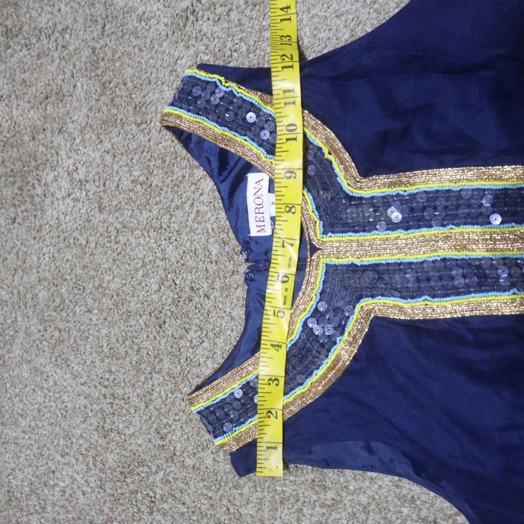 Merona Merona Blue Dress Sleeveless Zip Back Adult Women's Size 2 Size XS / US 0-2 / IT 36-38 - 5 Thumbnail