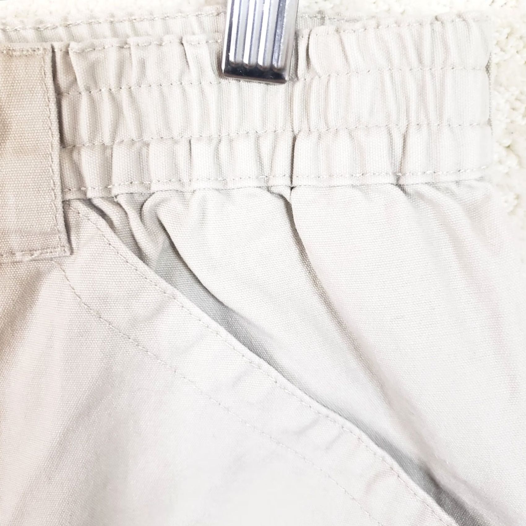 Vintage Cabela's Cargo Shorts 2 Pair Beige Elastic Waist 38x5 Men Cotton Canvas Flat Front Zip Pockets Casual Outdoor Size US 38 / EU 54 - 5 Thumbnail