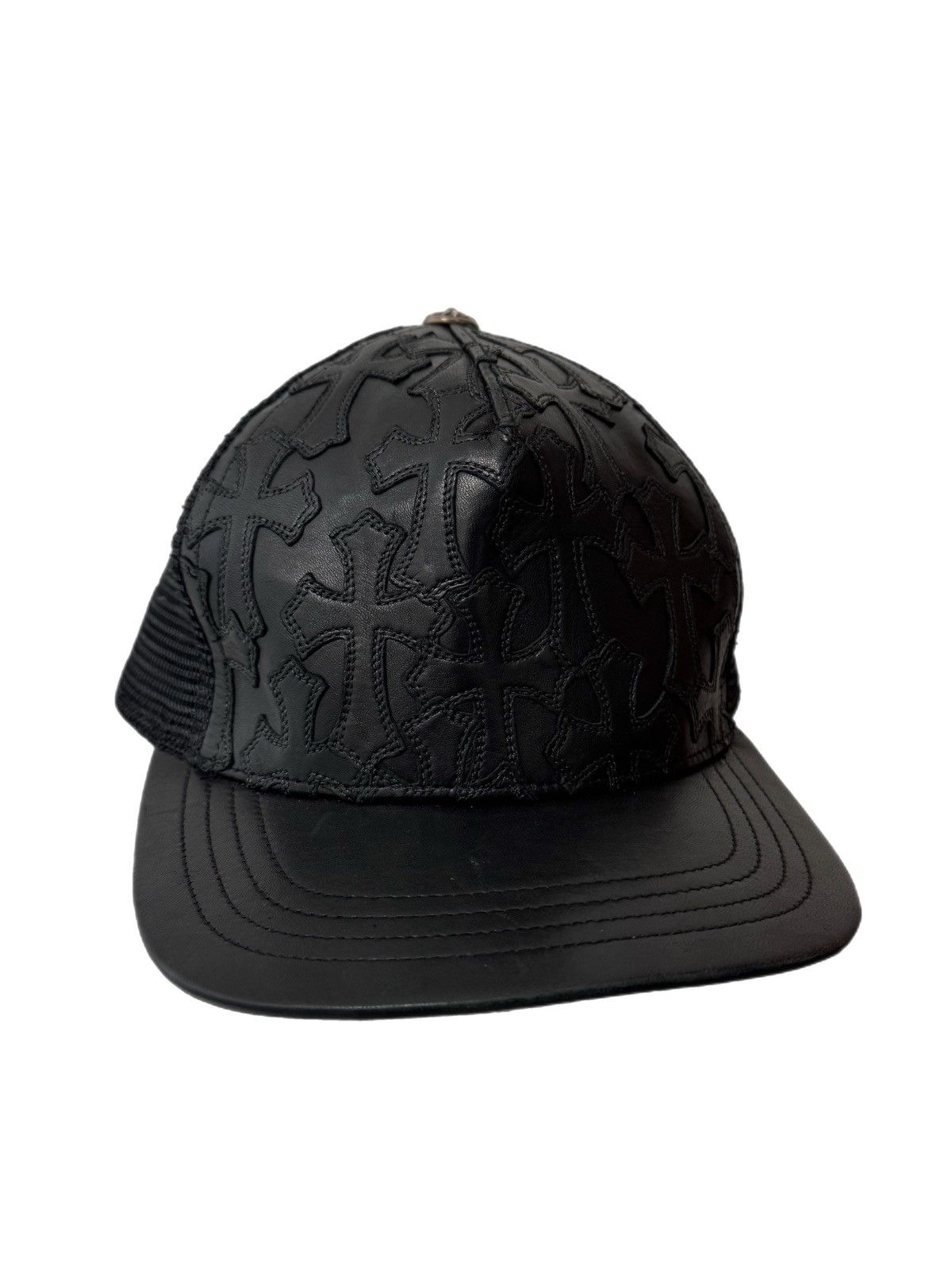 Chrome Hearts Chrome hearts 3rs rising star denim baseball hat black |  Grailed