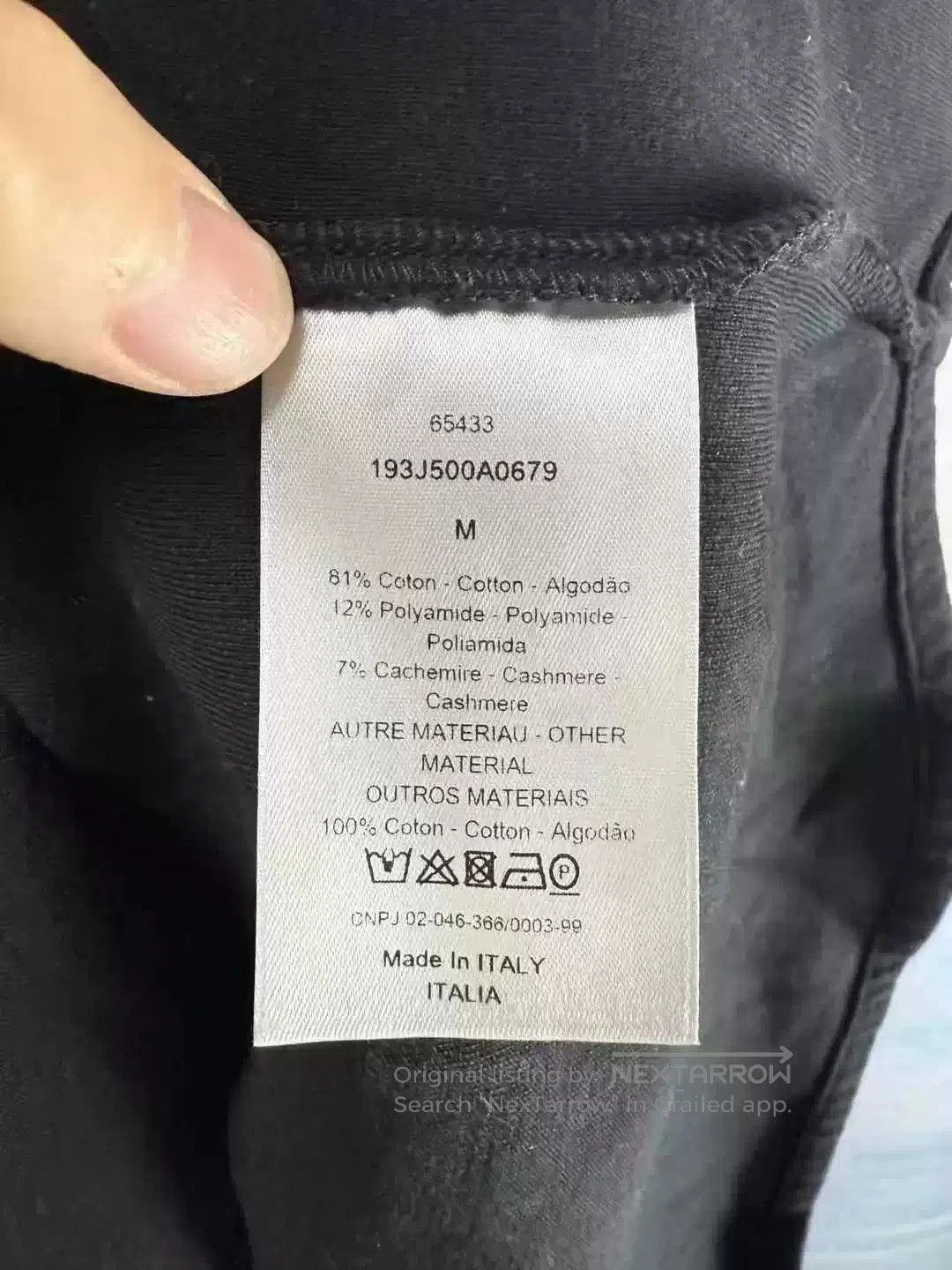 Dior black embroidered wool shirt with pockets. Size US M / EU 48-50 / 2 - 4 Thumbnail
