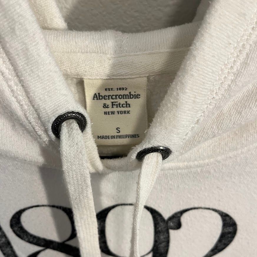 Abercrombie & Fitch Abercrombie & Fitch Vintage White 1892 Logo Y2K Hoodie - S Size S / US 4 / IT 40 - 3 Thumbnail