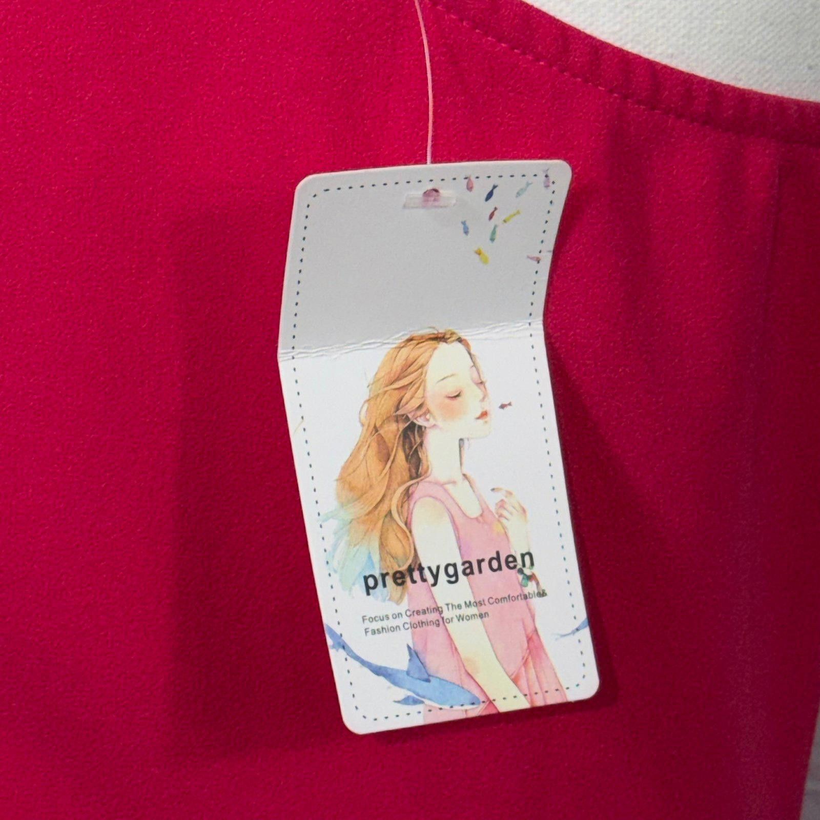 Other PrettyGarden Women's Medium One-Shoulder Pink Dress NWT Size M / US 6-8 / IT 42-44 - 9 Thumbnail