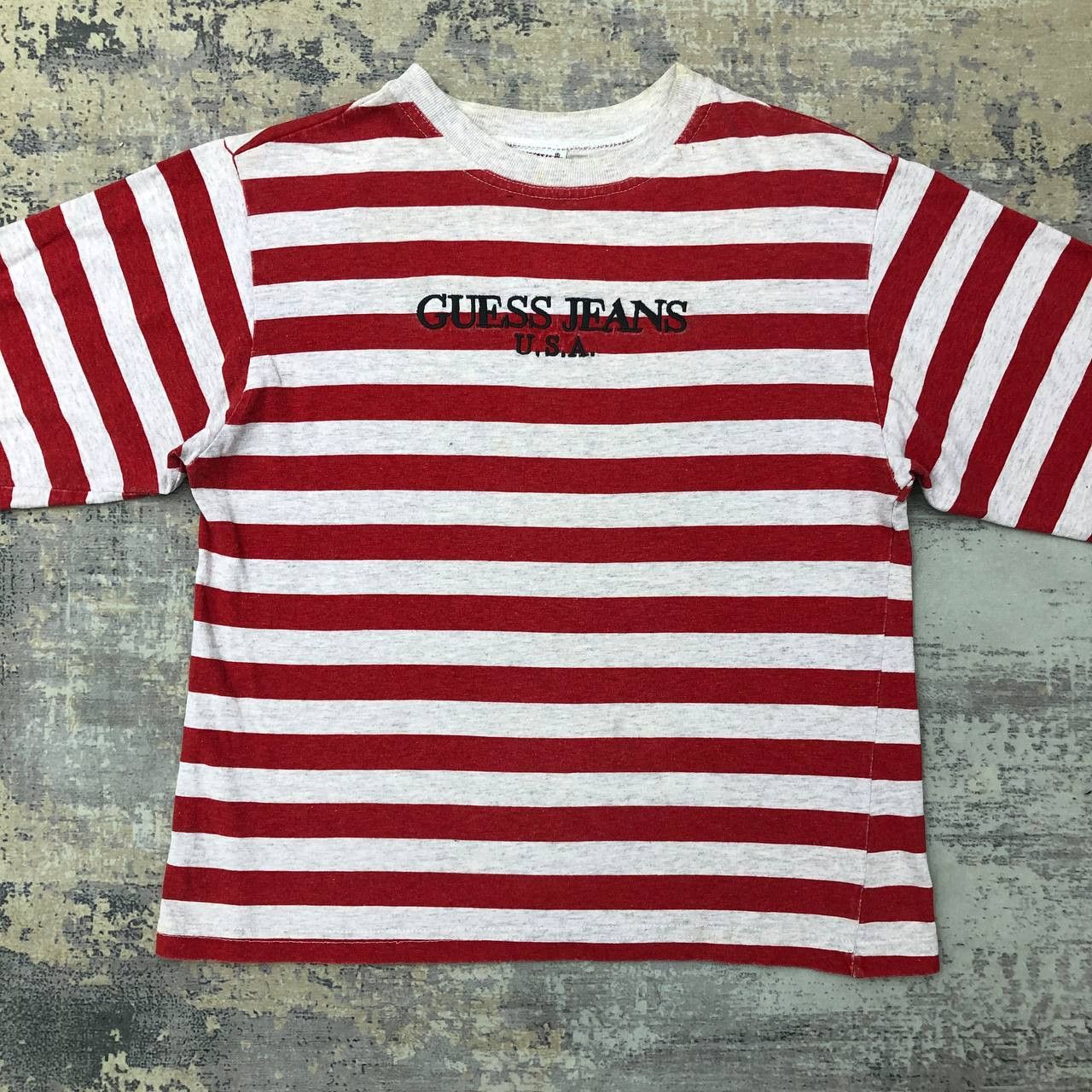 Guess T434 ICONIC GUESS JEANS USA CROPPED TEE Size M / US 6-8 / IT 42-44 - 3 Thumbnail