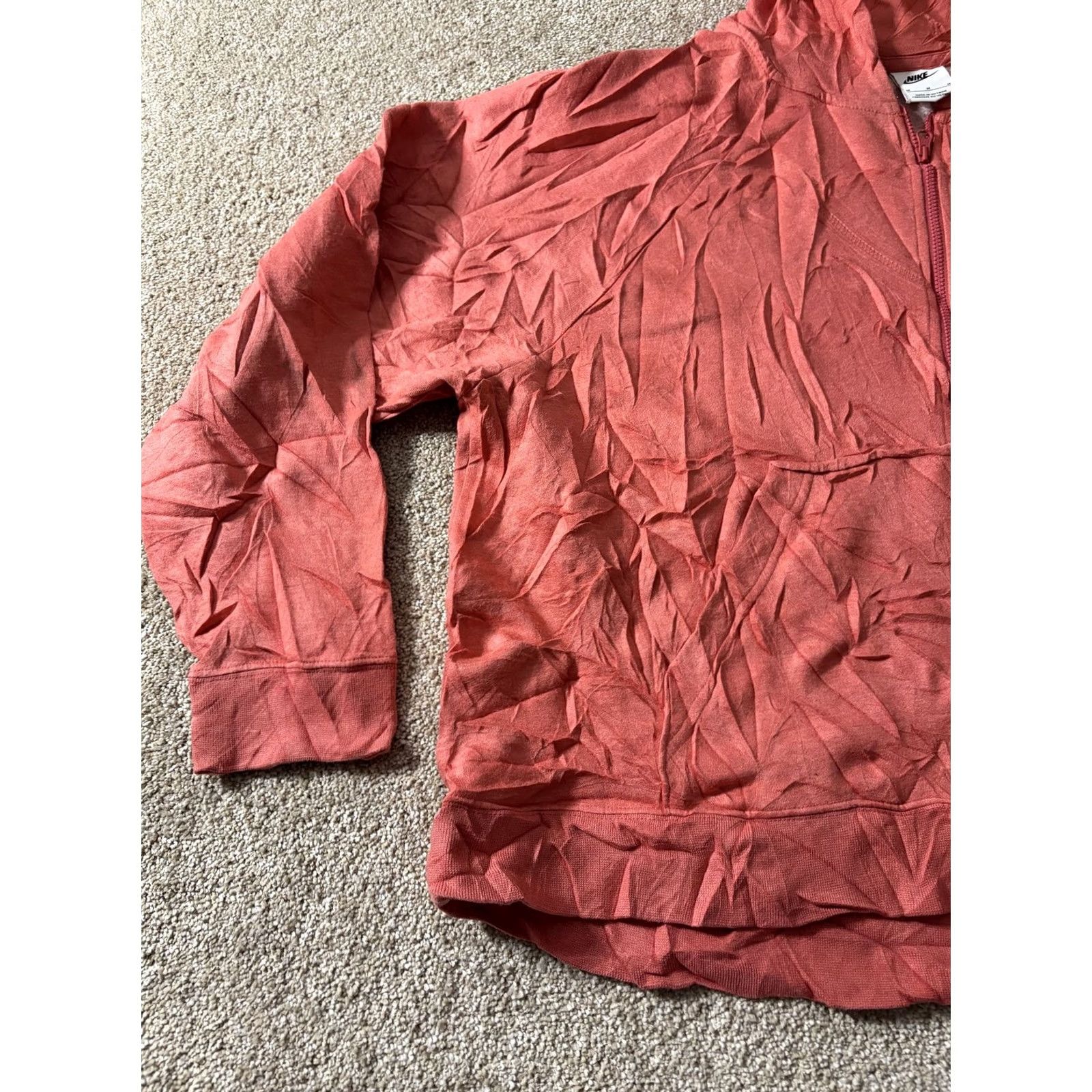 Nike Nike Hoodie Mens Medium Pink Full Zip Fleece Swoosh Sweatshirt DD5325-622 Size US M / EU 48-50 / 2 - 2 Thumbnail