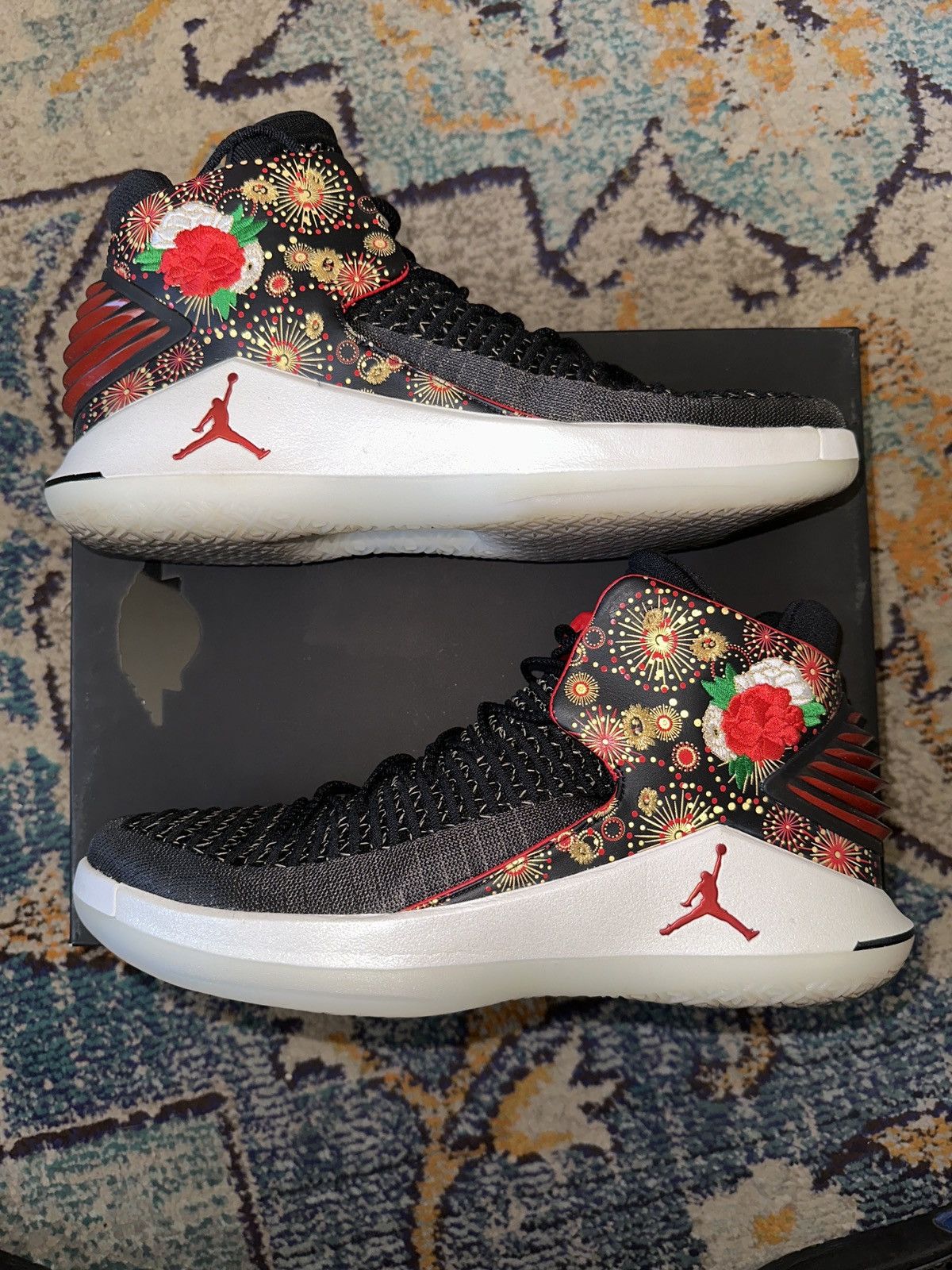 image of Jordan Brand Xxxii ‘Chinese New Year’ Shoes in Black, Men's (Size 12)