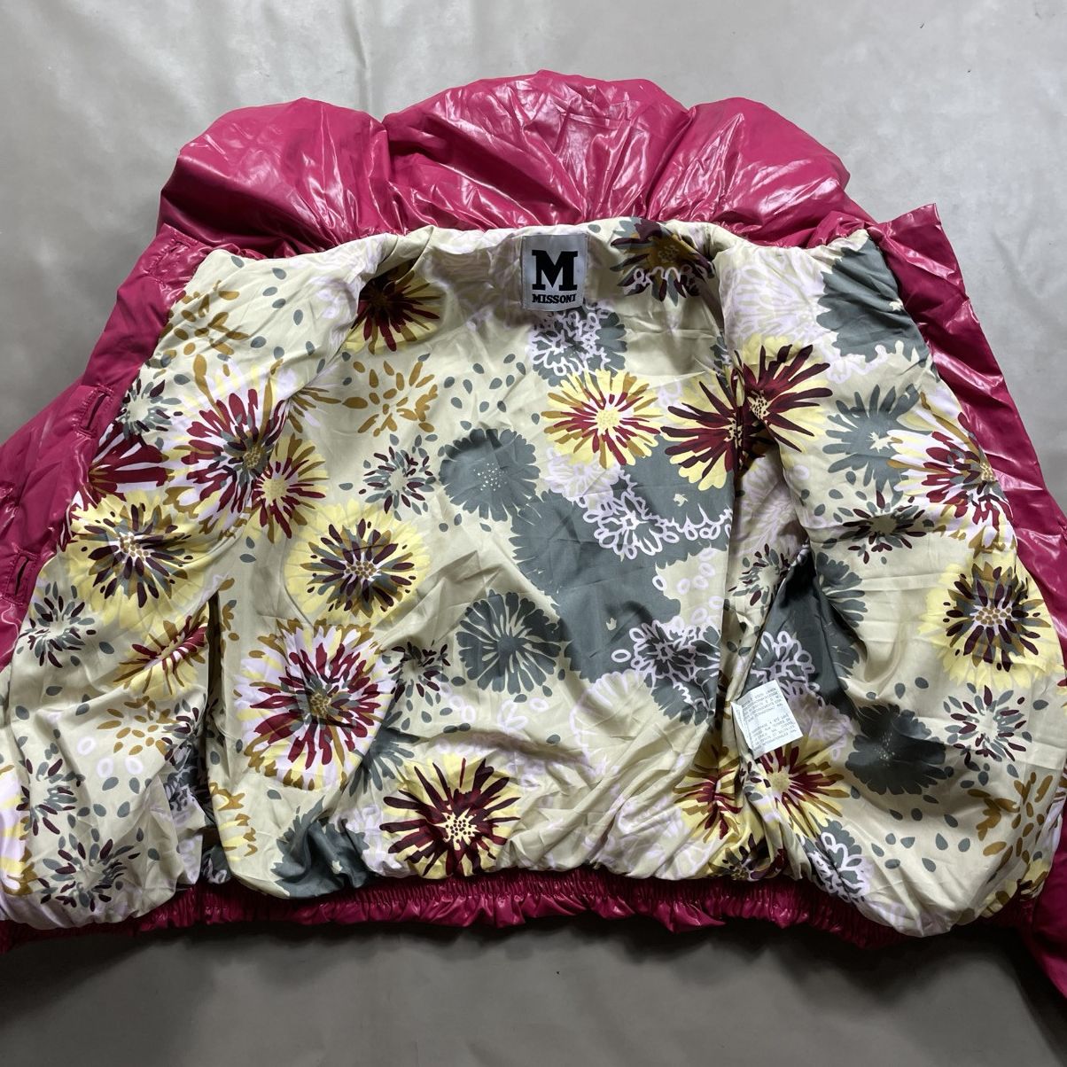 Missoni MISSONI PINK FLORAL PUFFER JACKET Size S / US 4 / IT 40 - 9 Thumbnail