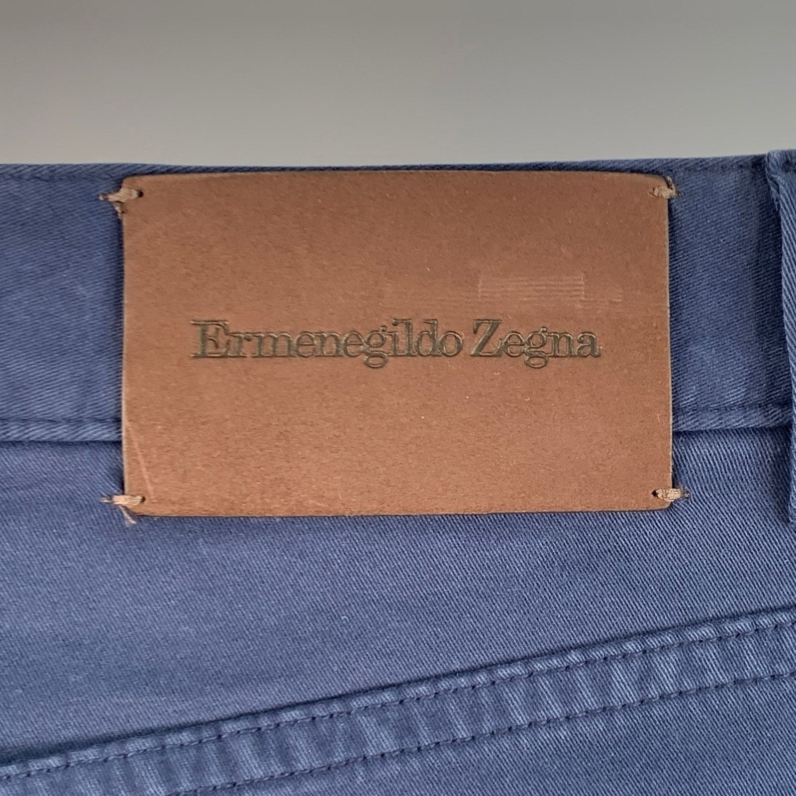 Ermenegildo Zegna Size 30 Navy Cotton Blend Jean Cut Casual Pants Size US 30 / EU 46 - 3 Thumbnail