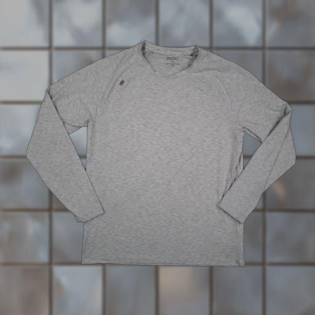 Rhone Rhone Mens Large Gray Long Sleeve Shirt Lightweight Performance Running N 100403 Size US L / EU 52-54 / 3 - 1 Thumbnail