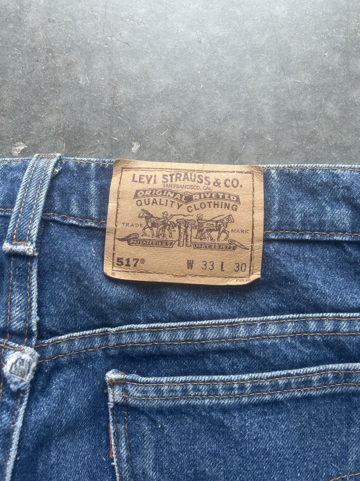Levi's × Vintage Vintage 90s Levi’s 517 Orange Tab Denim Jeans 33x30 Size US 33 - 8 Thumbnail
