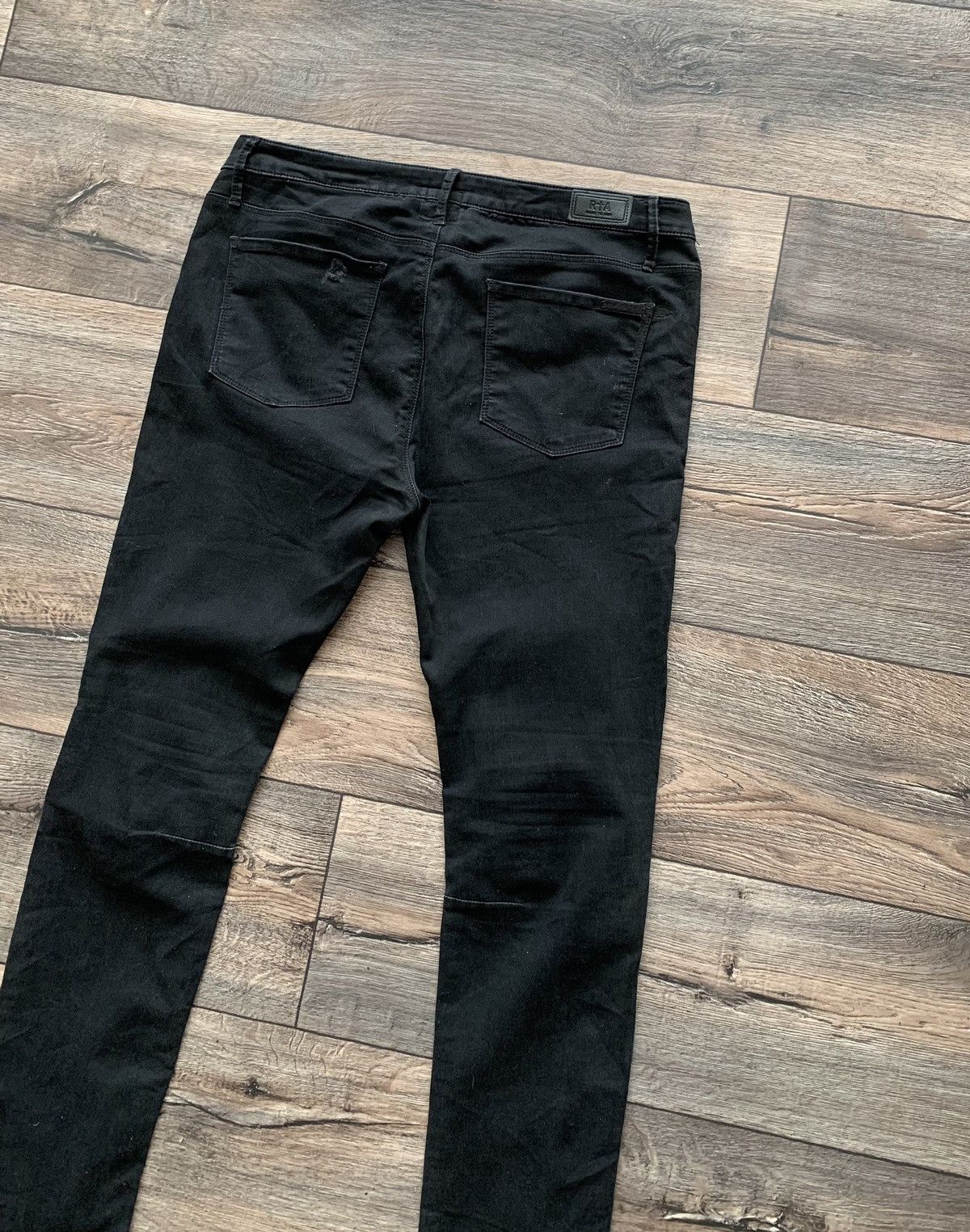 Other Road To Awe R+A Avant Garde Black Skinny Jeans Made in USA Size US 32 / EU 48 - 6 Thumbnail