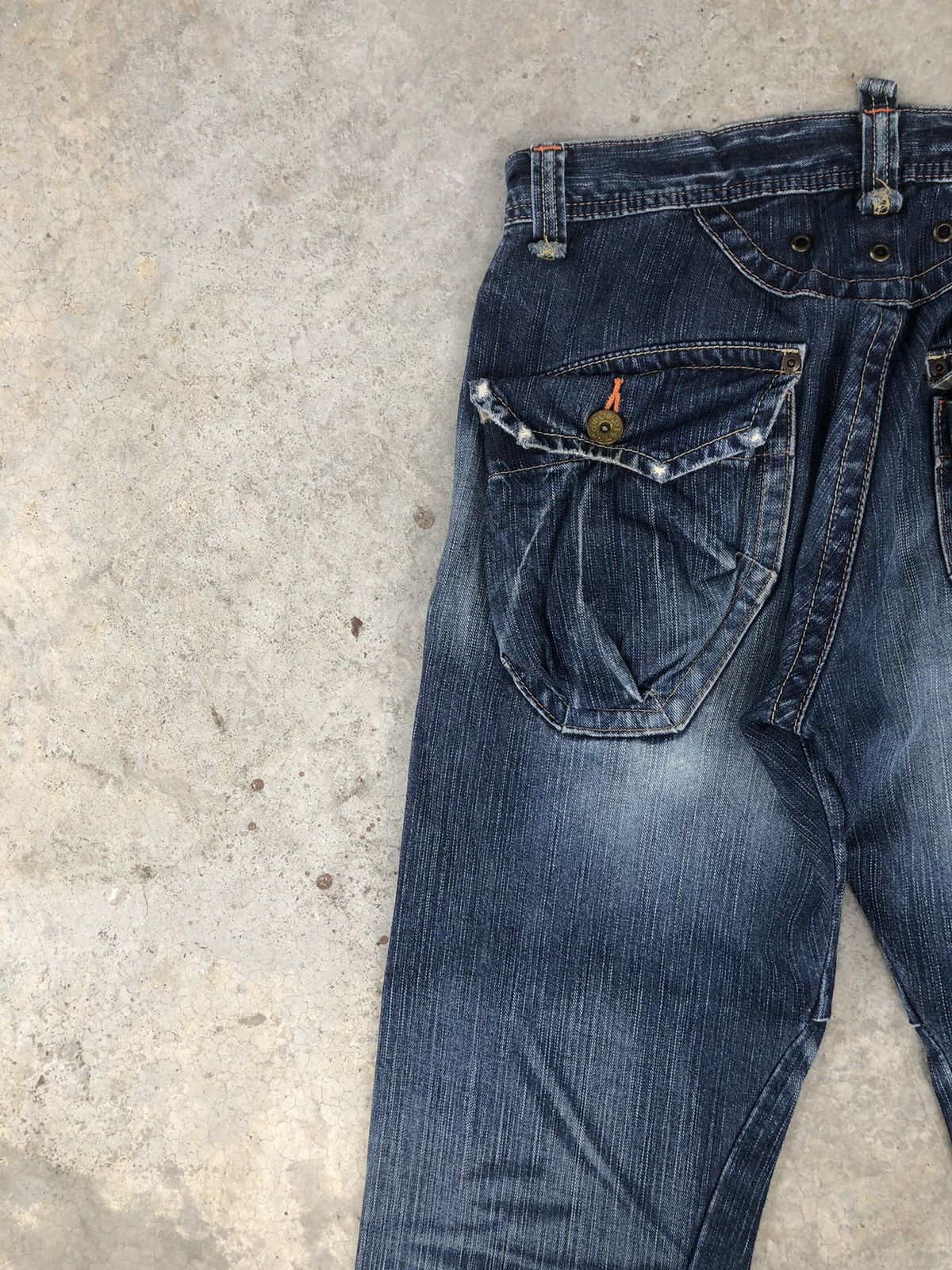If Six Was Nine Flare Jeans Edwin Distressed Jeans Cargo Pants Size US 32 / EU 48 - 10 Thumbnail