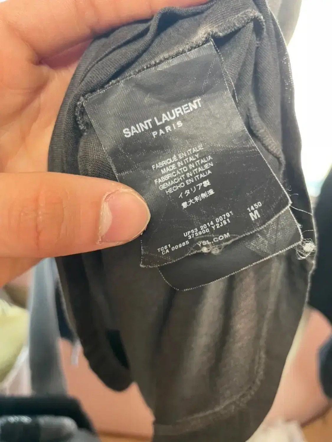 Saint Laurent Paris Saint Laurent Pocket T-Shirt Size US M / EU 48-50 / 2 - 4 Thumbnail