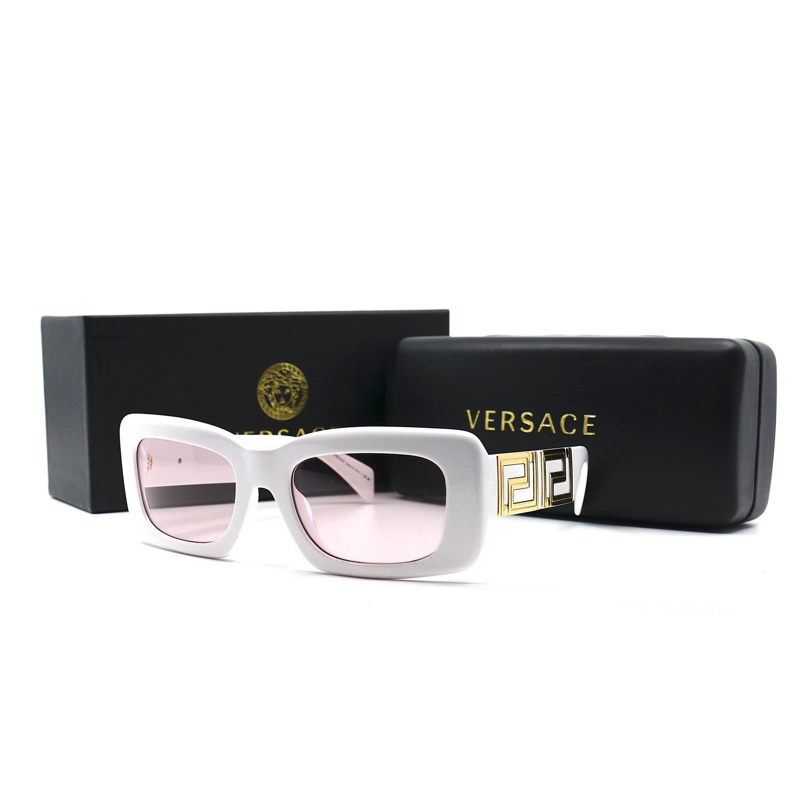 Versace NEW VERSACE VE4444U 314/5 WHITE PINK AUTHENTIC SUNGLASSES Size ONE SIZE - 15 Thumbnail