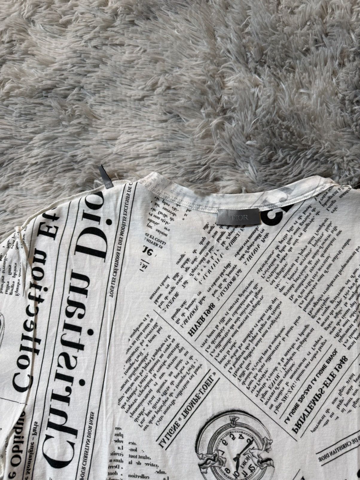 Daniel Arsham × Dior Dior x Daniel Arsham “Newspaper Print” T-Shirt SS20 Size S Size US S / EU 44-46 / 1 - 7 Thumbnail