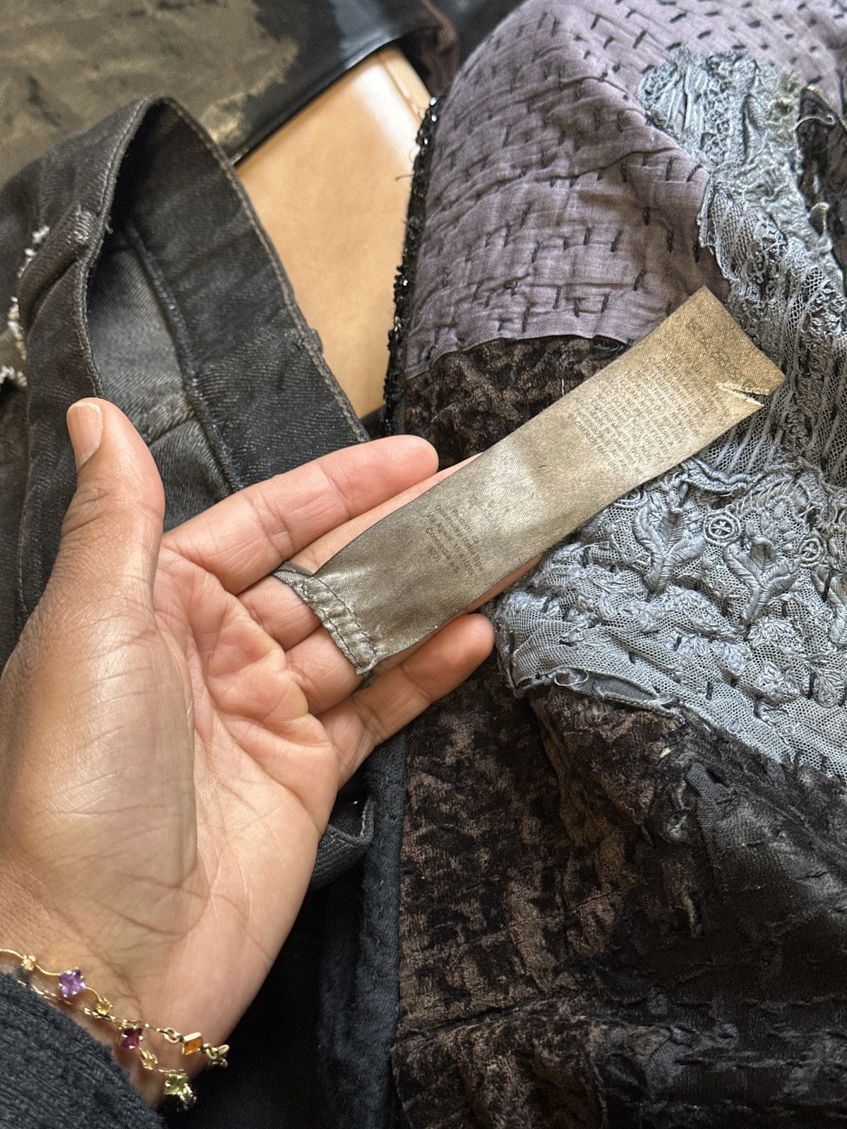 Rick Owens $3,300 SS23 Sample paneled flare denim Size US 32 / EU 48 - 9 Thumbnail