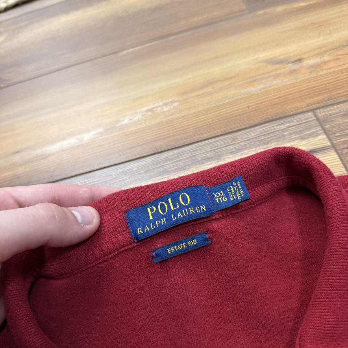 Polo Ralph Lauren Polo Ralph Lauren Red Quarter Zip Longsleeve Sweater Shirt Size US XXL / EU 58 / 5 - 4 Thumbnail