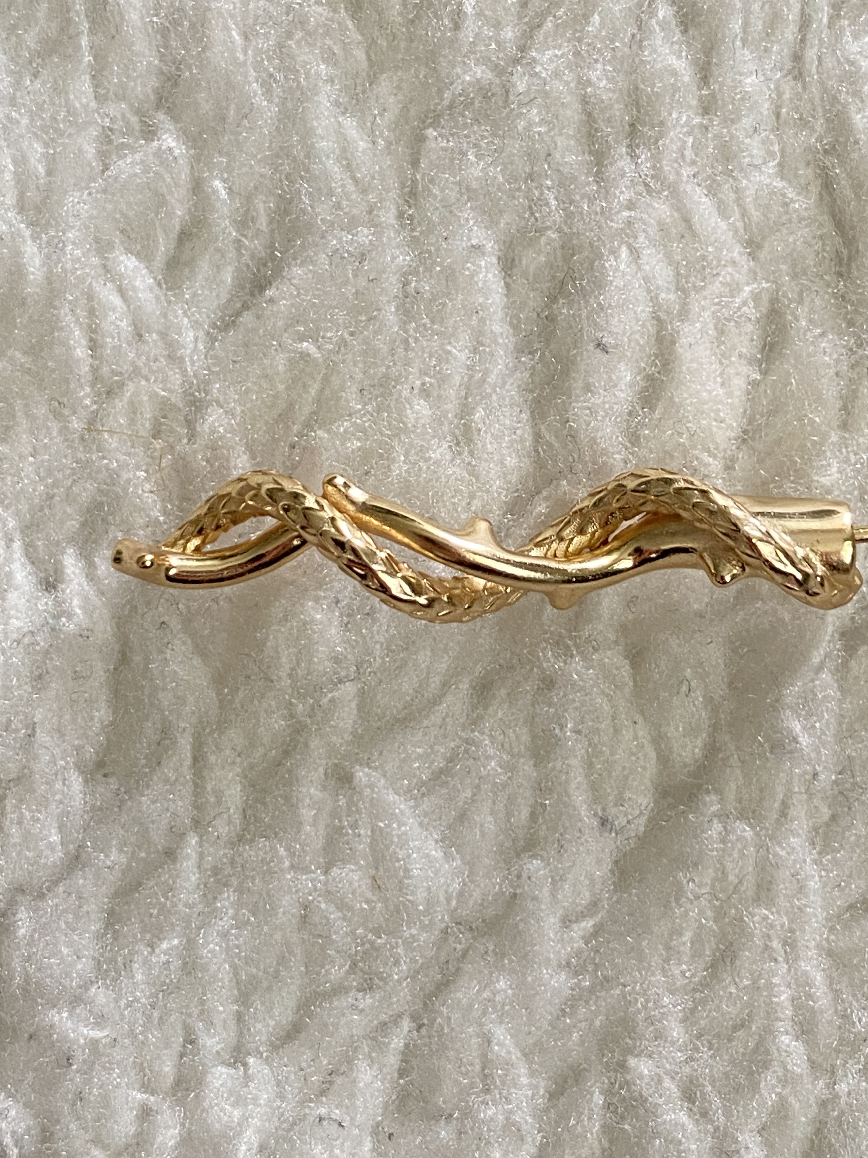 Other Snake & Thorns Single Earring – 18K Gold-Plated Size ONE SIZE - 2 Thumbnail