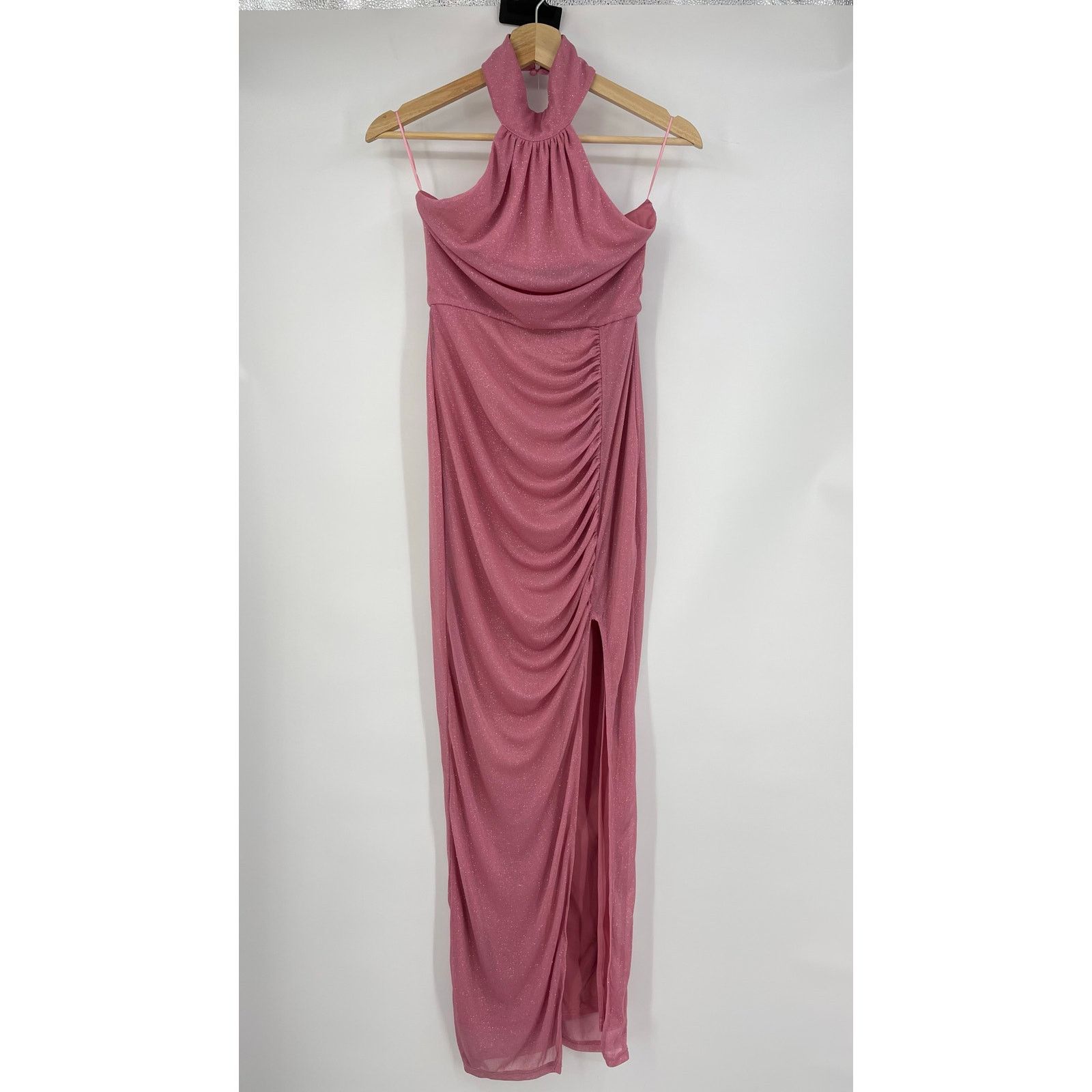 superdown superdown | Bea Halter Maxi Dress in Pink Glitter S Size S / US 4 / IT 40 - 3 Thumbnail