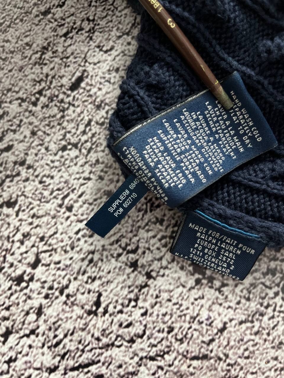Ralph Lauren × Ralph Lauren Sport × Vintage Ralph Lauren Sport Cardigan Women's Blue Cable Knit Button Size M / US 6-8 / IT 42-44 - 9 Thumbnail