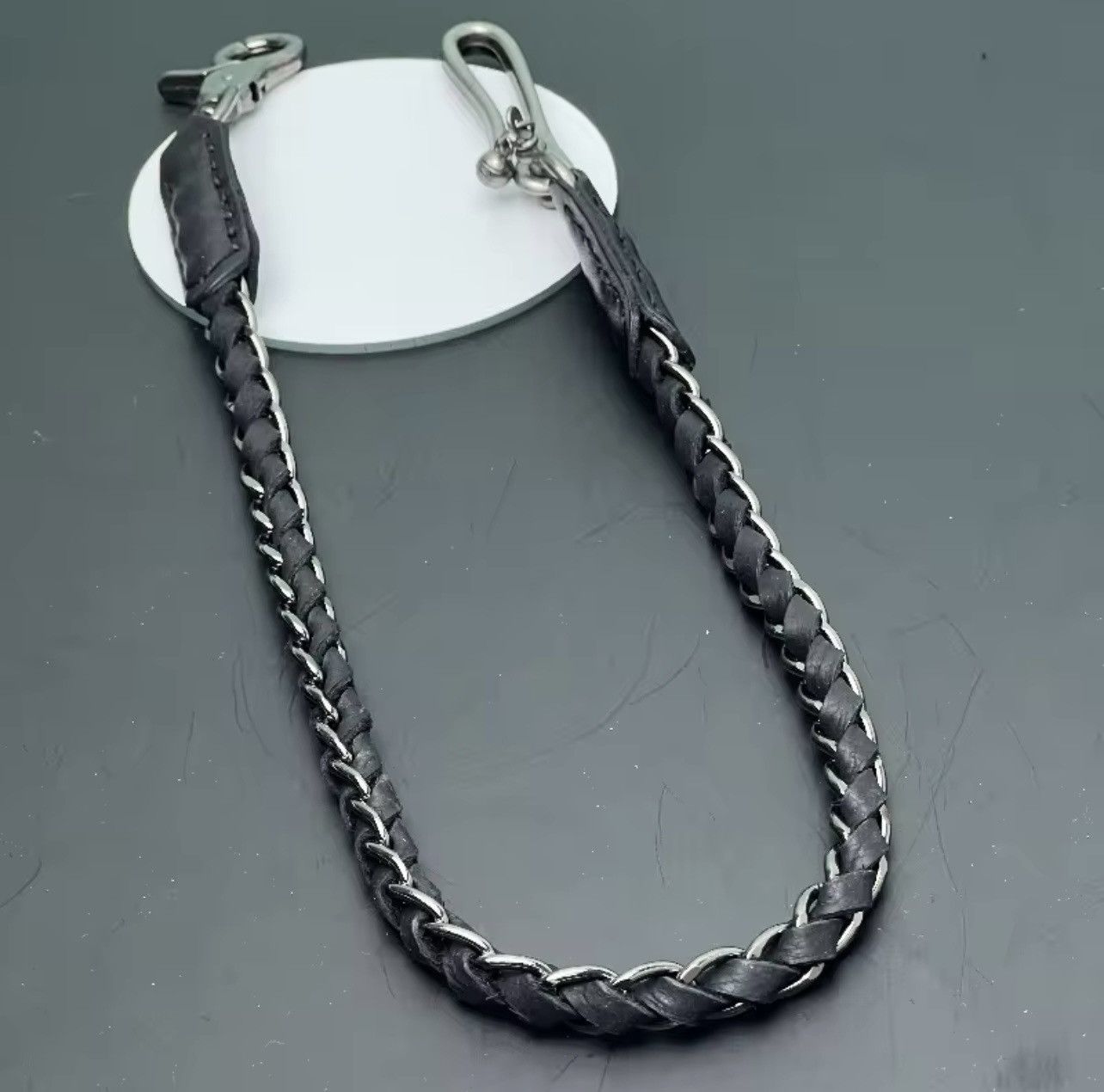 Jewelry Genuine Leather Biker Keychain Jeans Chain Size ONE SIZE - 2 Thumbnail