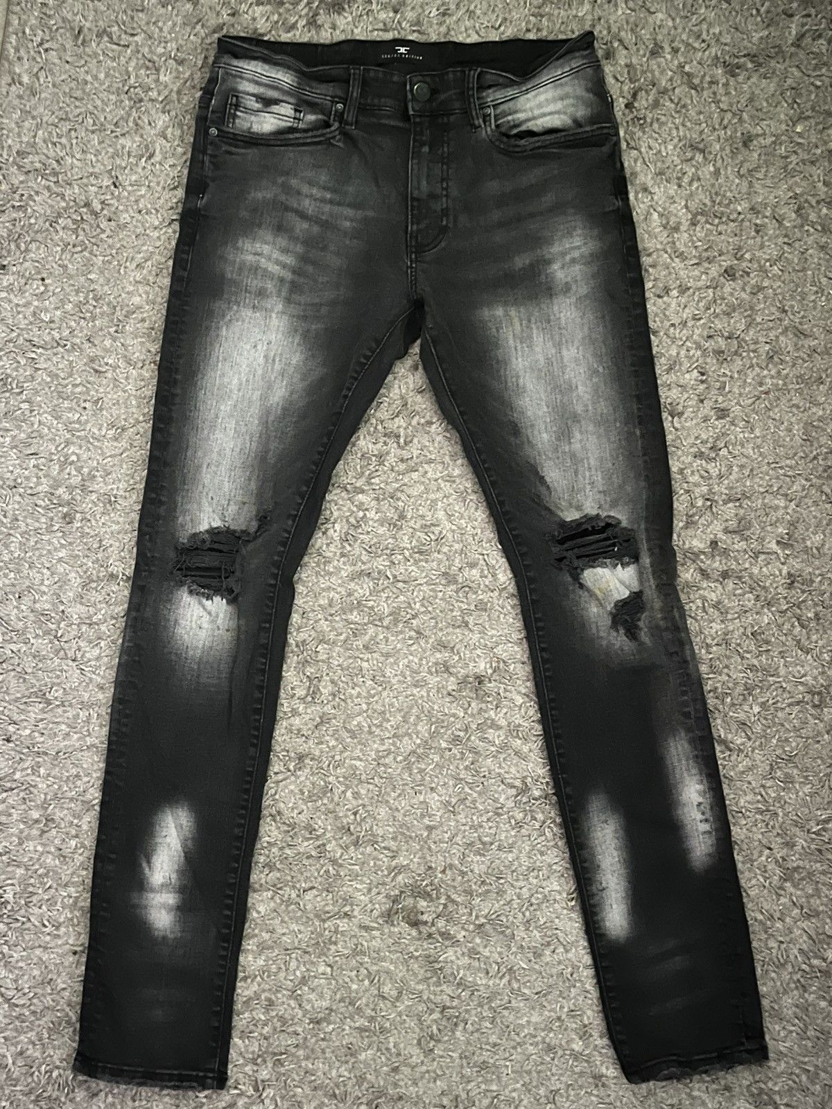 Other Black & gray ripped jeans Size US 32 / EU 48 - 1 Thumbnail