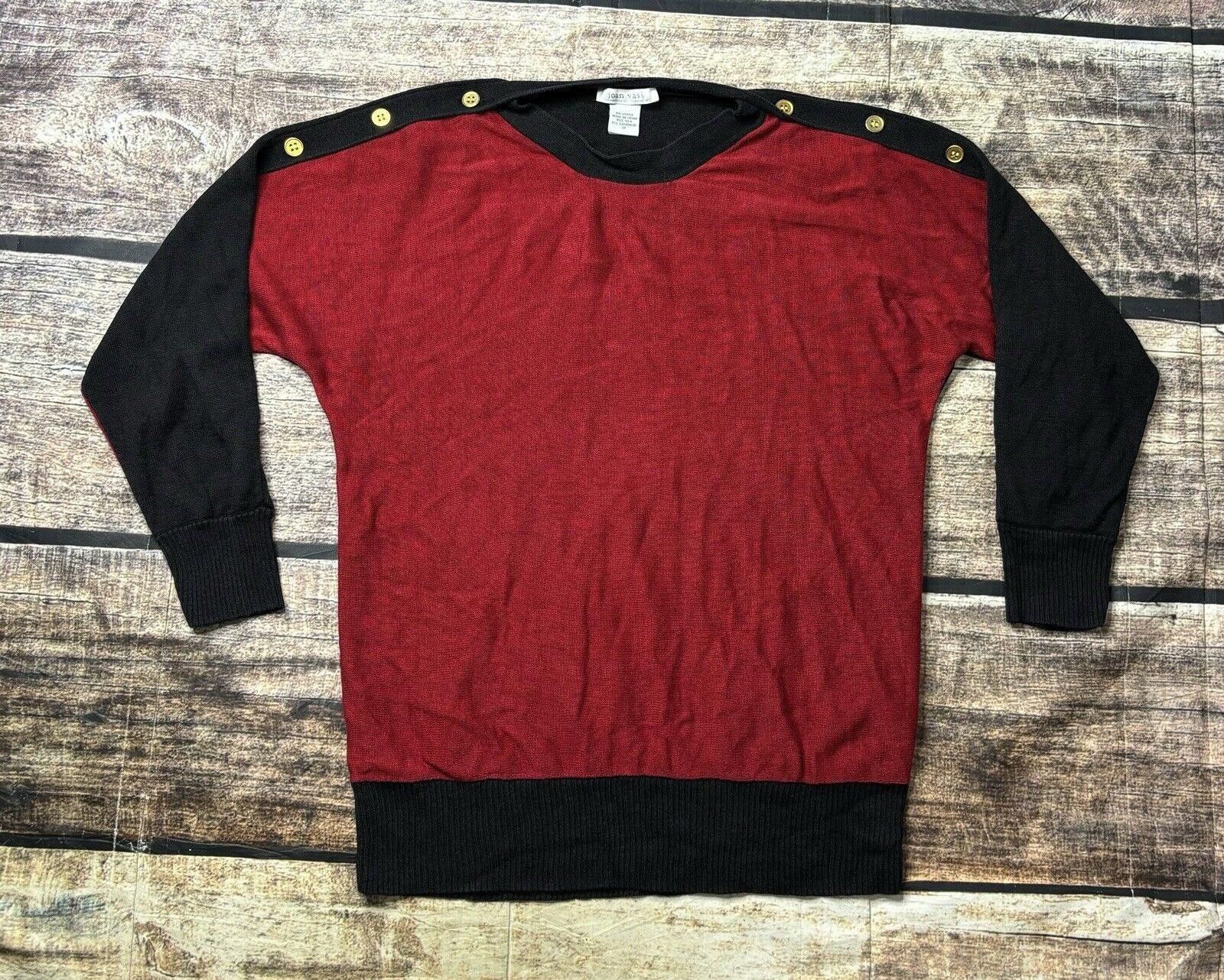 Other VTG Joan Vass Sweater Women's Large Cashmere Silk Button Size L / US 10 / IT 46 - 1 Thumbnail