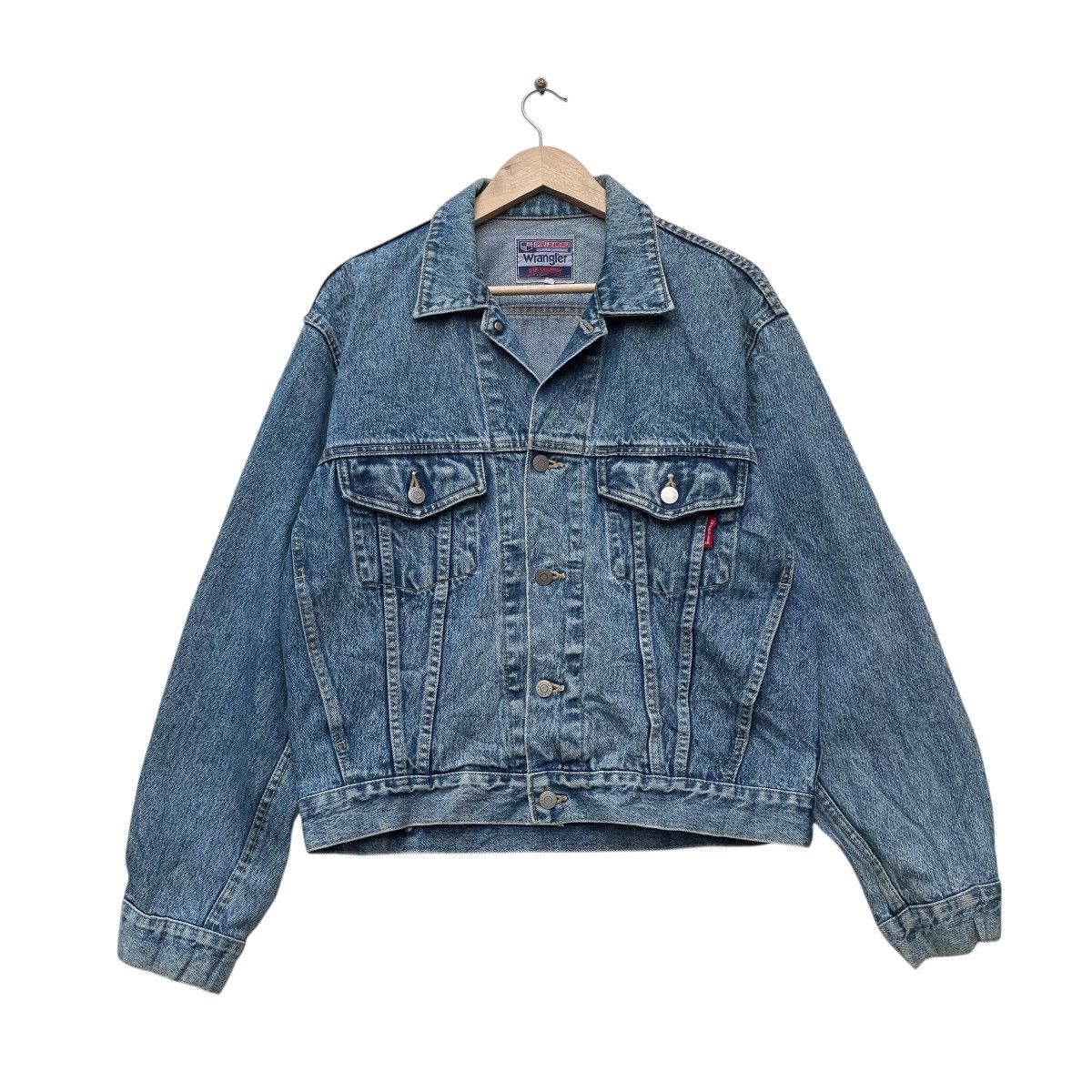 Wrangler 💥Vintage Wrangler Spirit Of America Trucker Denim Jacket Size US M / EU 48-50 / 2 - 1 Thumbnail