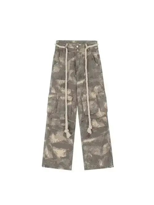 Designer × Japanese Brand × Vintage camo y2k skate hiphop cargo pants Size US 31 - 2 Thumbnail