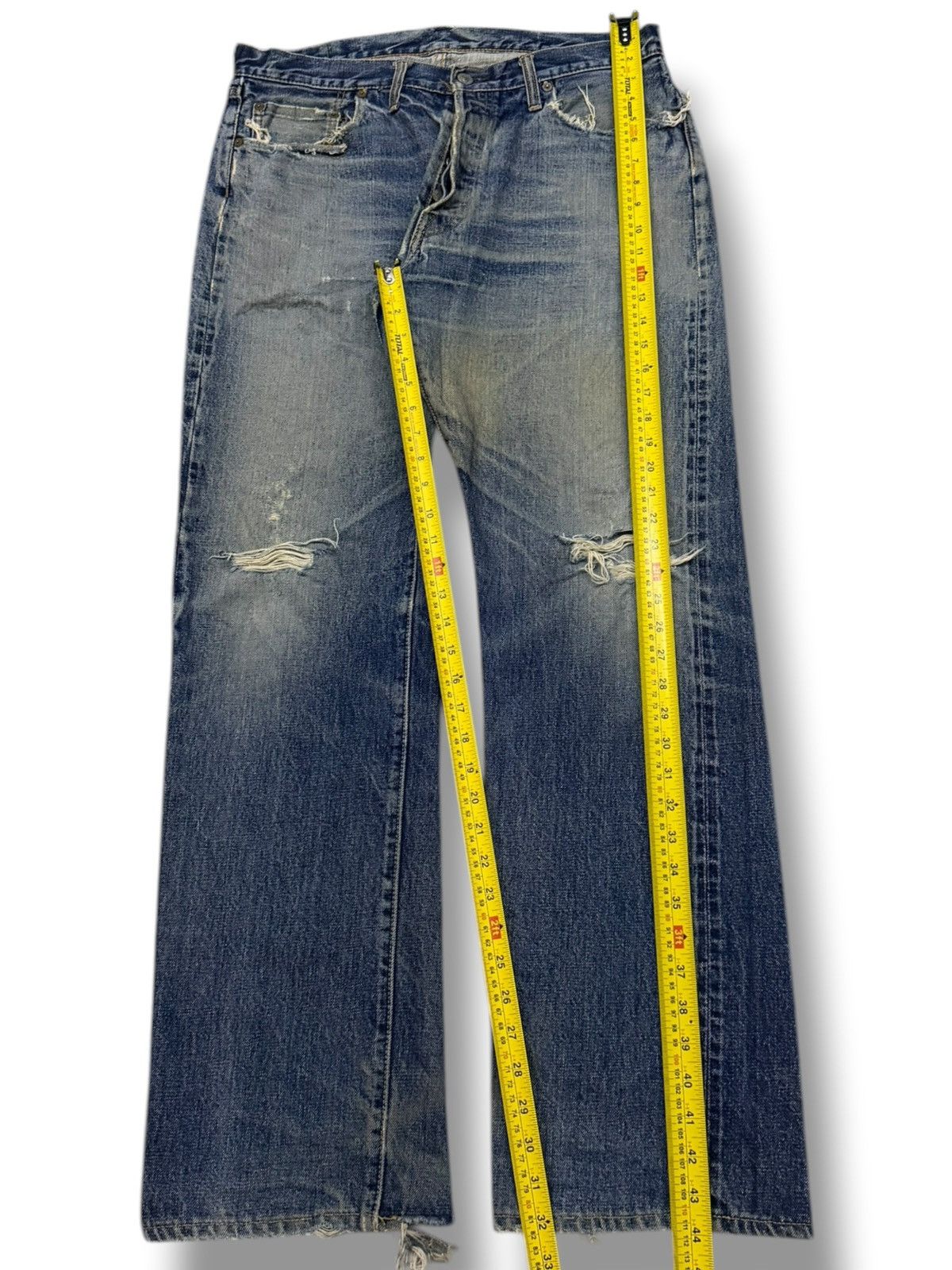 Denime Vintage 90s Denime Lot 272 Selvedge Denim Jeans Japan | W35 Size US 35 - 17 Thumbnail