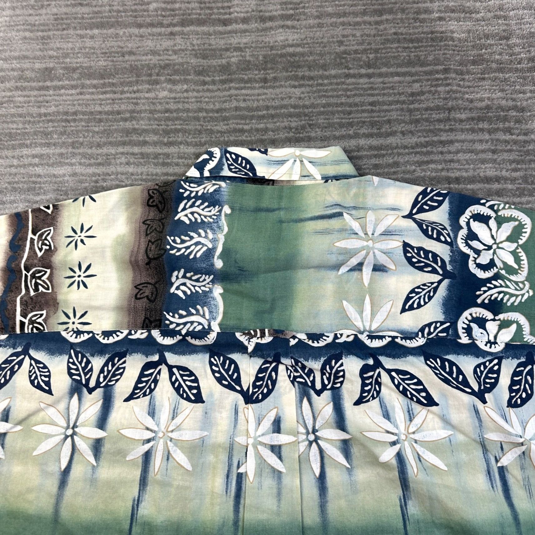 Ralph Lauren VINTAGE Ralph Lauren Chaps Shirt Mens Large Green Hawaiian Floral Button-Up Short Sleeve Collared Size US L / EU 52-54 / 3 - 5 Thumbnail