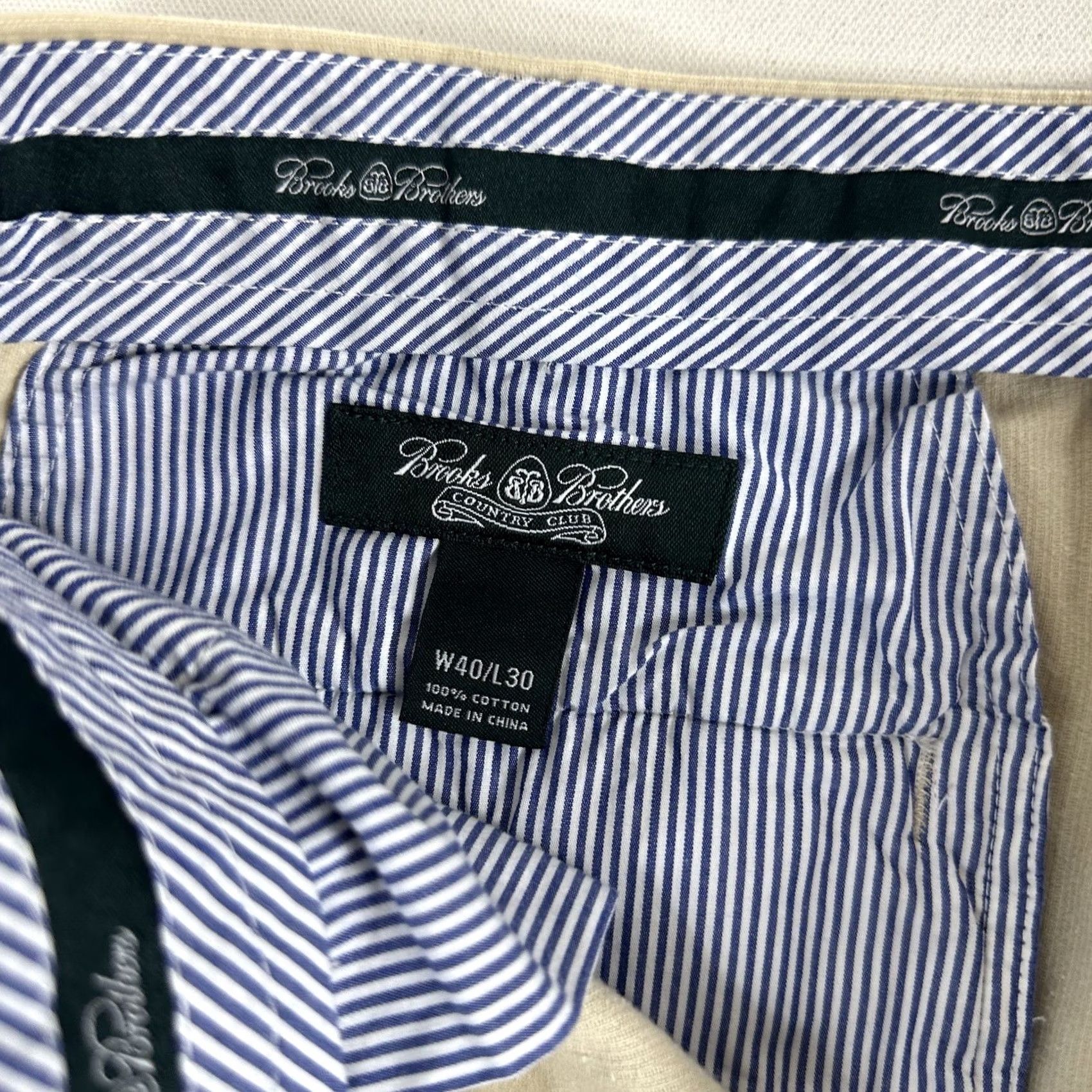 Brooks Brothers Brooks Brothers Country Club Corduroy Chino Pants Mens 40x30 Cotton Classic Fit Beige Straight 5-Pocket Size US 40 / EU 56 - 8 Thumbnail