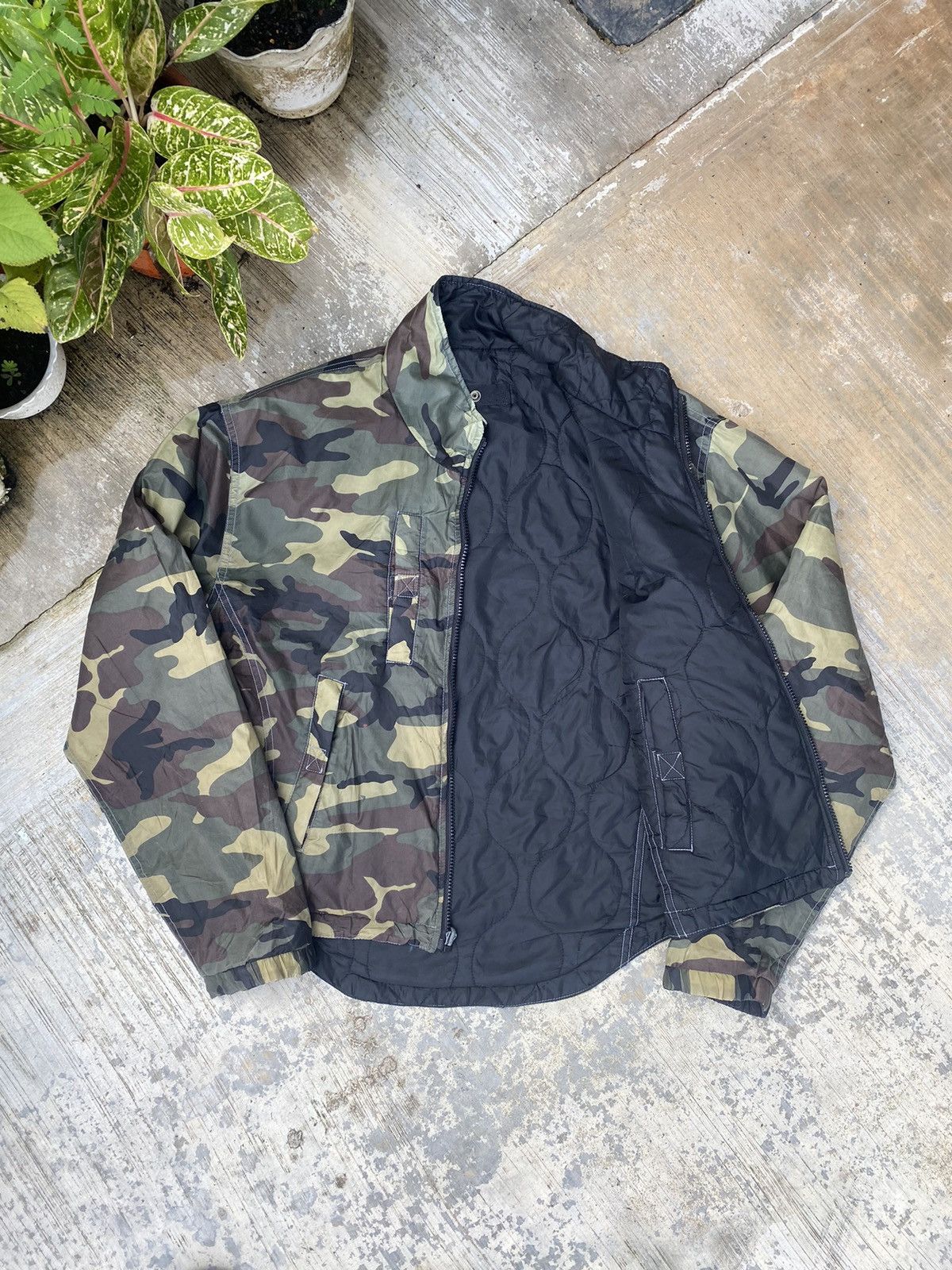 YELLOW CORN Distressed Yellow Corn Riversible Camouflage Black Size L / US 10 / IT 46 - 5 Thumbnail