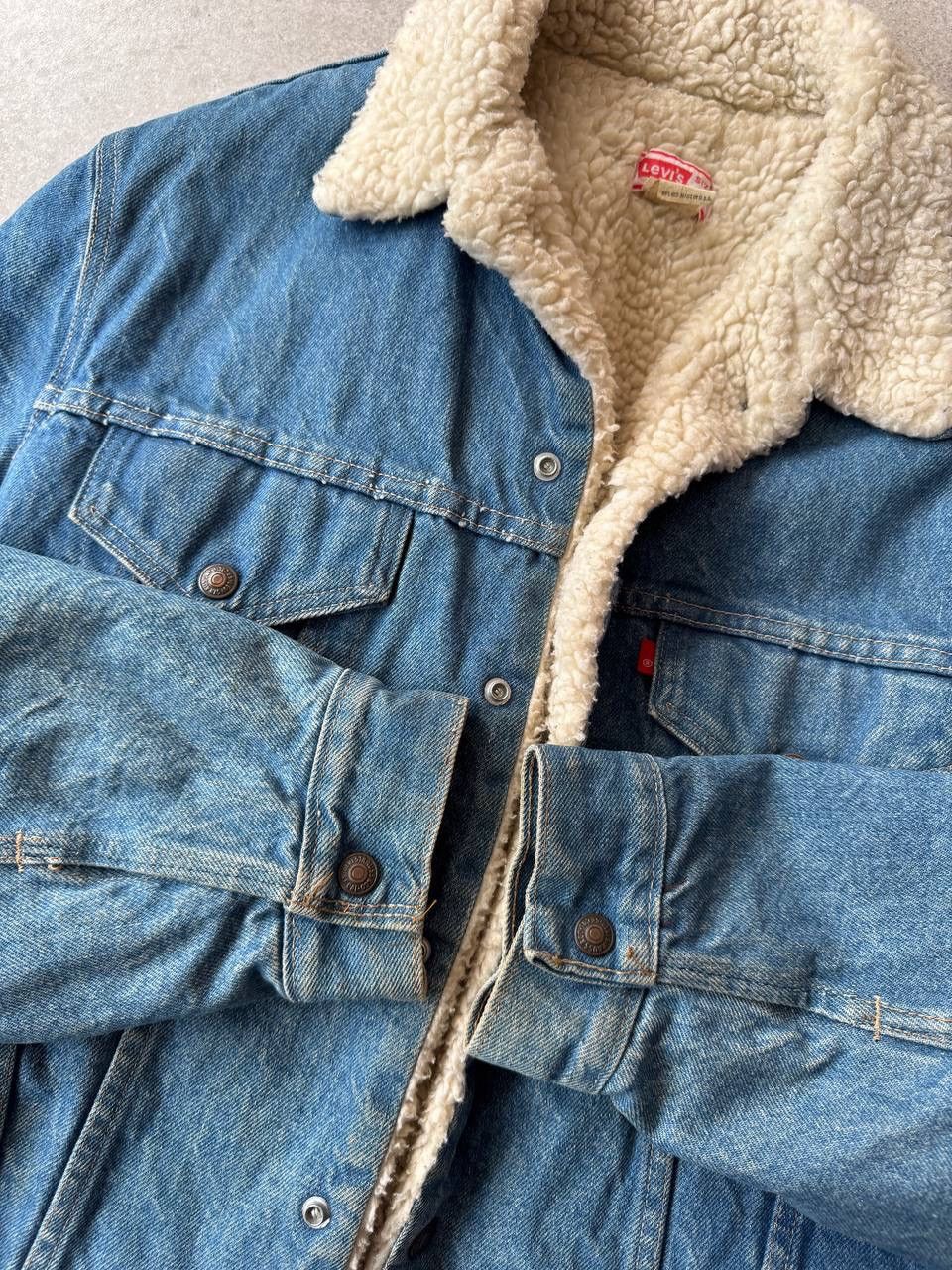 Levi's levis vintage 90'S Sherpa denim jacket Made in USA Size US S / EU 44-46 / 1 - 8 Thumbnail