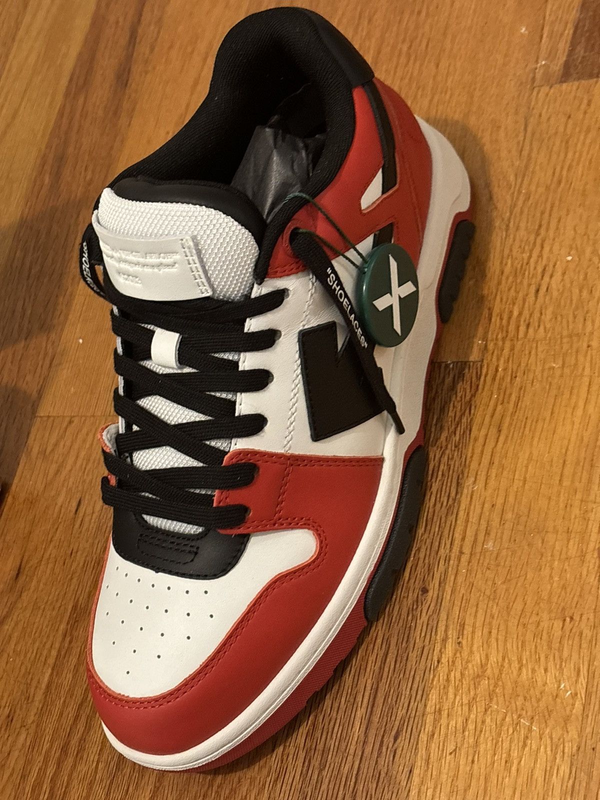 Off-White black red & white OFF-WHITE Out Of Office Sneakers Size US 10 / IT 40 - 9 Thumbnail