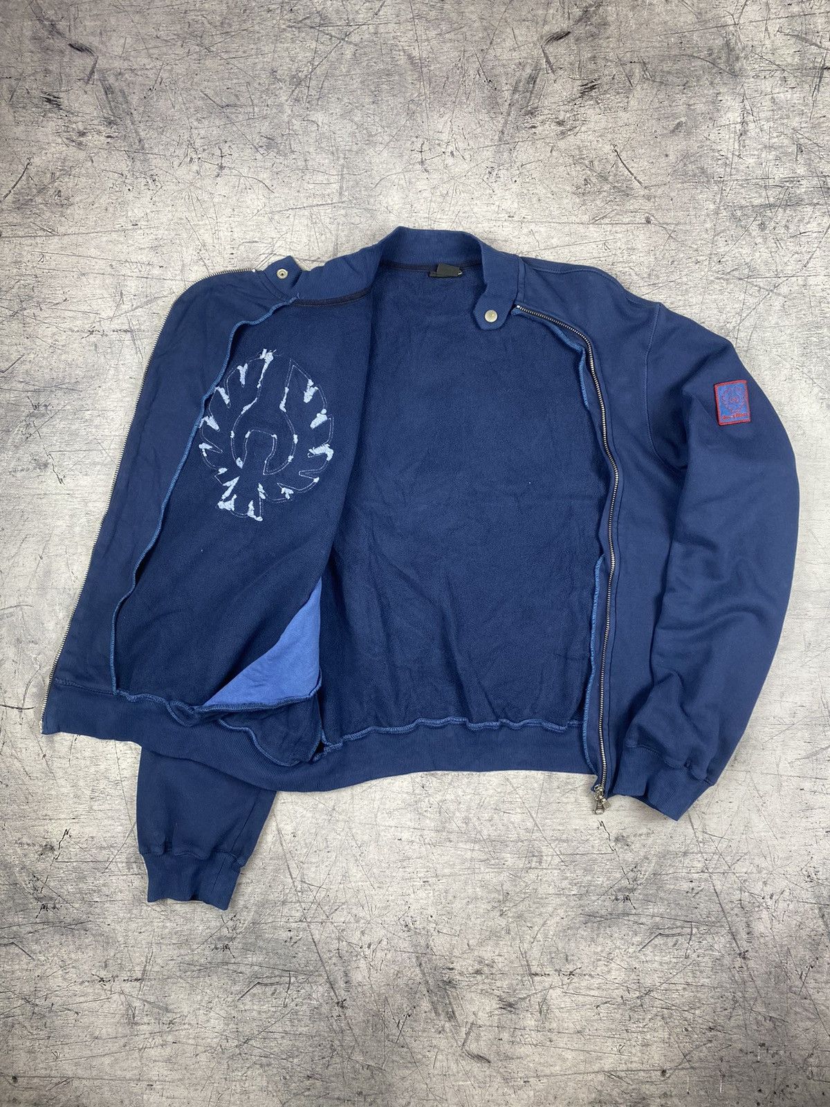 Belstaff × Vintage Vintage Belstaff Big Logo Bomber Jacket Sweater Size L Size US L / EU 52-54 / 3 - 8 Thumbnail