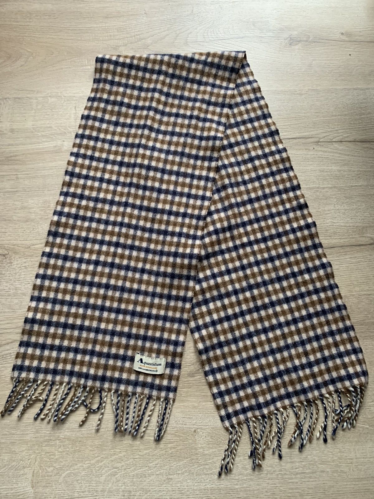 Aquascutum × Vintage Aquascutum Scarf Classic Size ONE SIZE - 1 Thumbnail