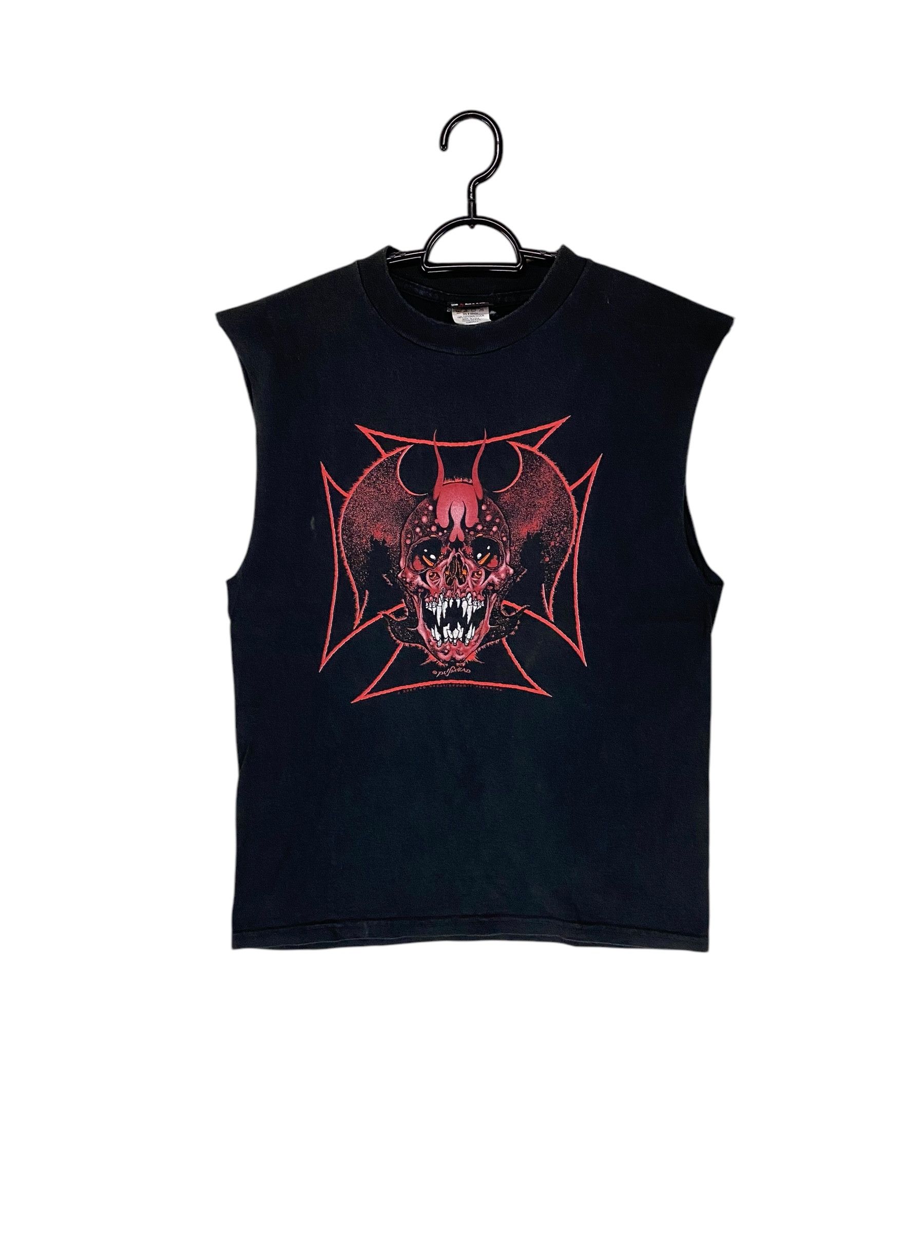 Anime 90s Devilman pushead anime vintage sleeveless tshirt Size US S / EU 44-46 / 1 - 1 Thumbnail
